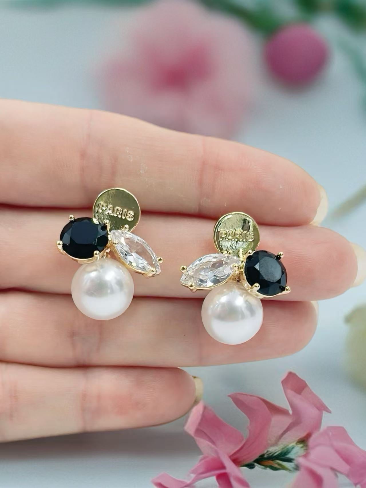 Elegant Parisian Drop Earrings