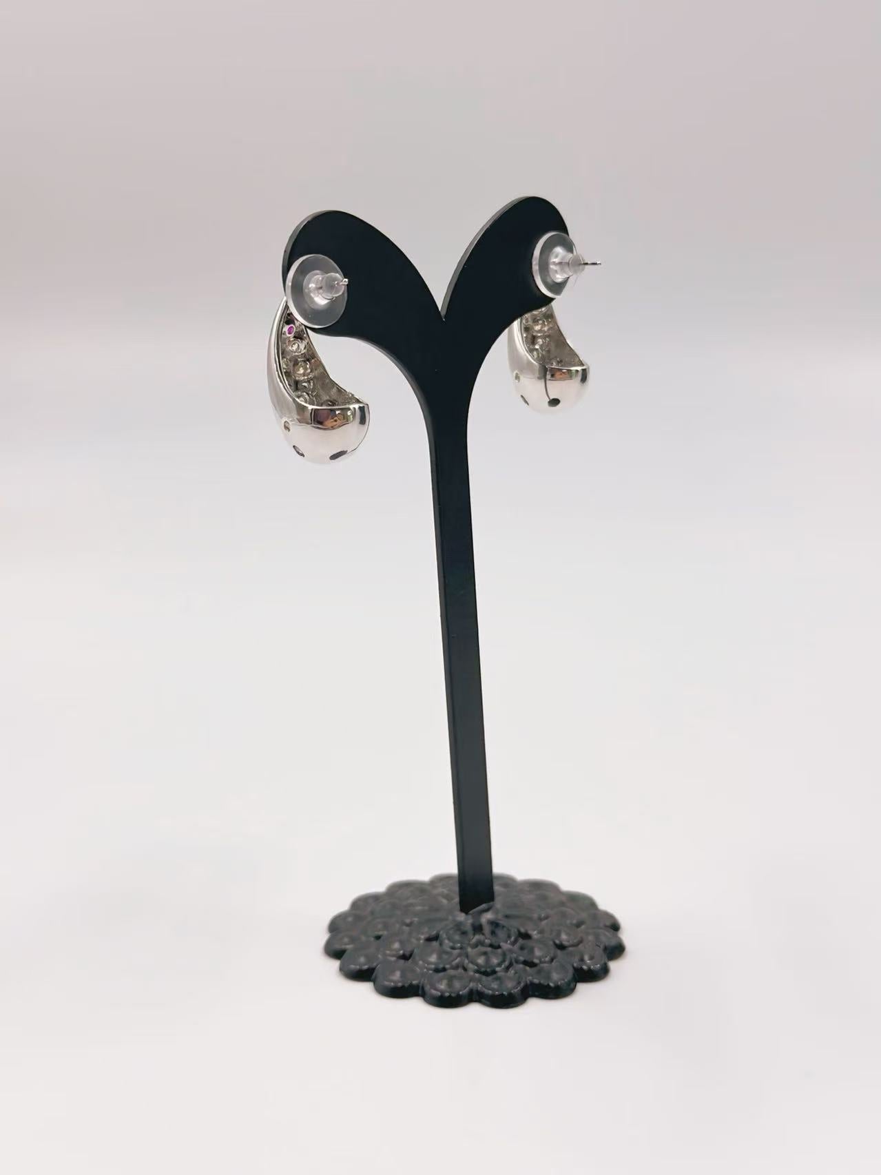 Teardrop Earrings with Multicolor