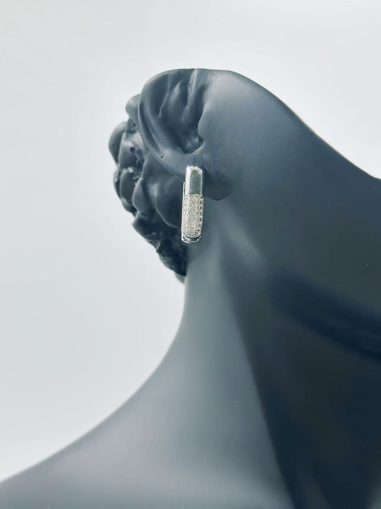 Minimalist Silver-Tone Huggie Earring