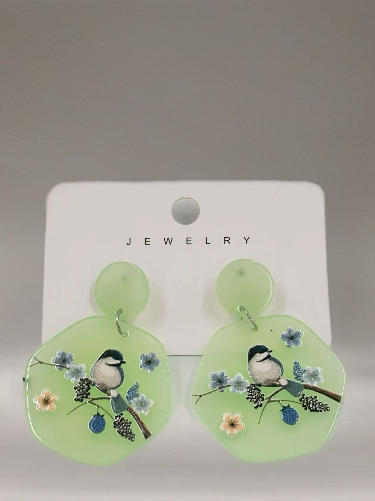Pastel Songbird Floral Earrings