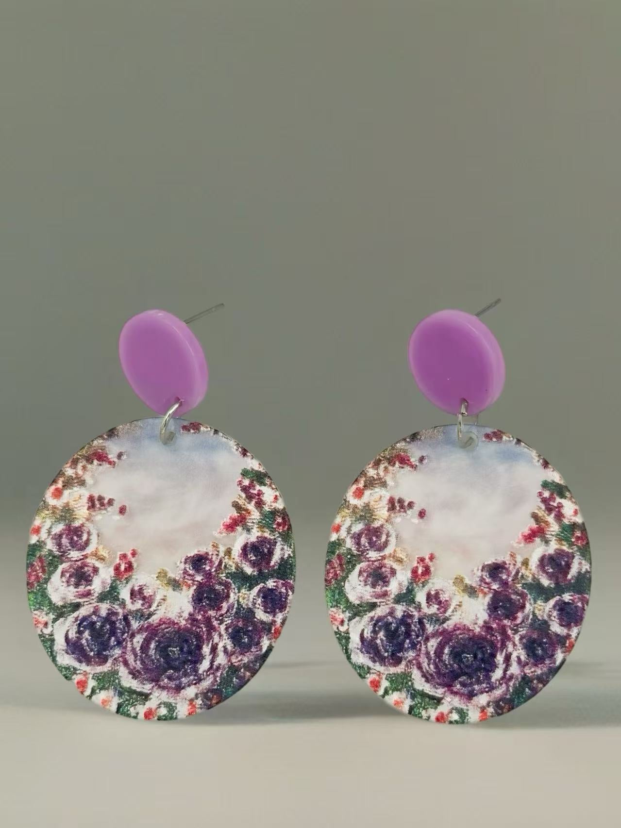 Violet Garden Art-Inspired Earrings