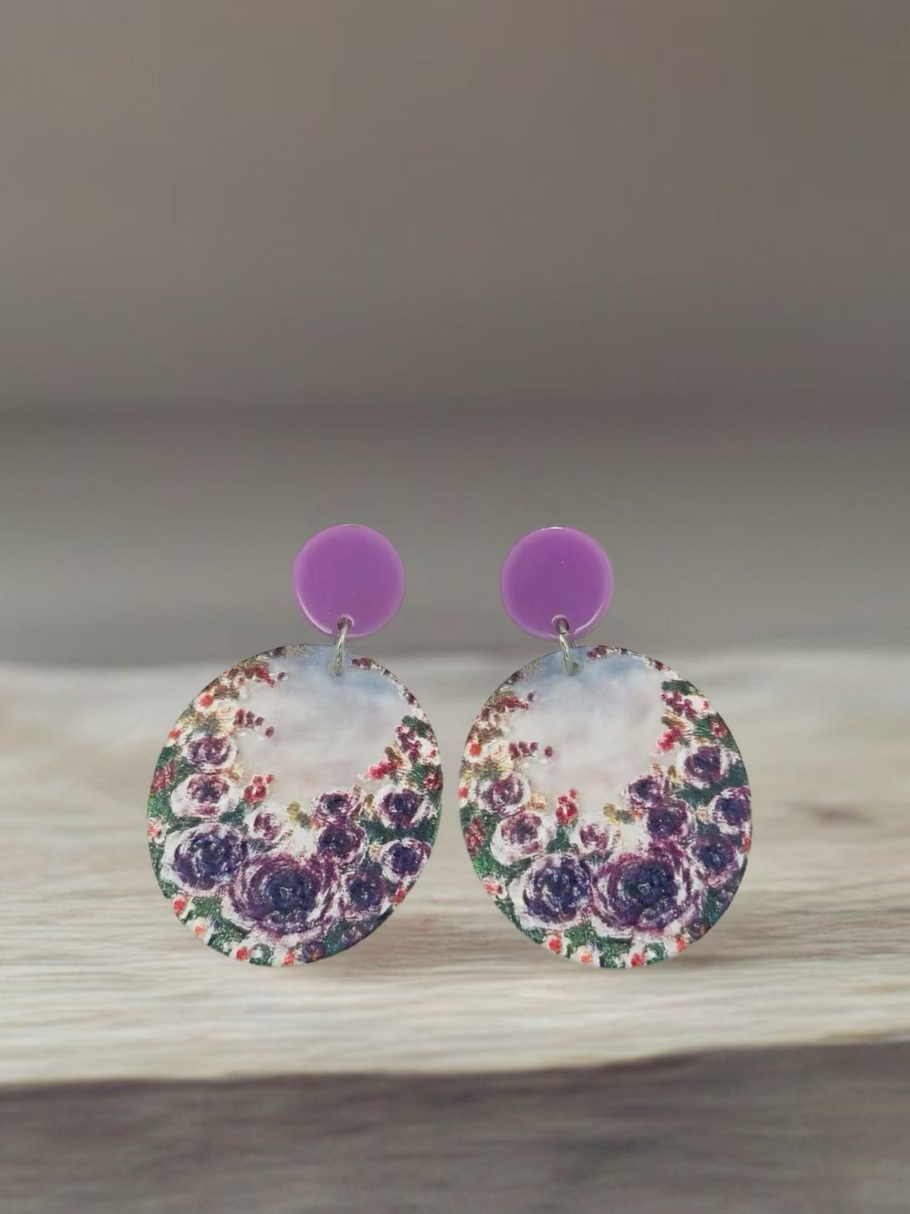 Violet Garden Art-Inspired Earrings