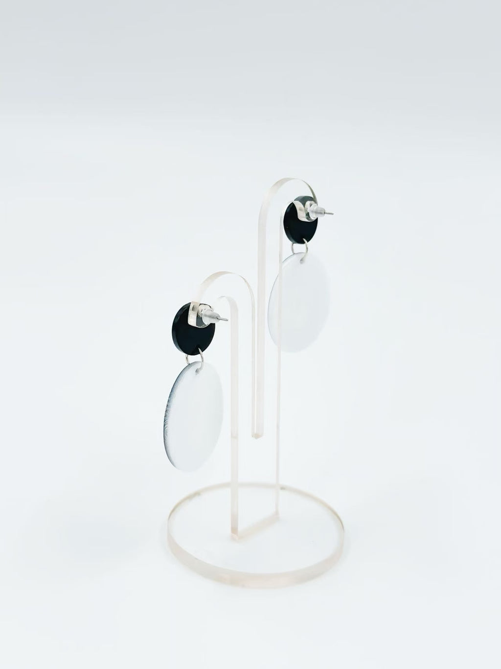 Lily of the Valley Oval Stud Earrings