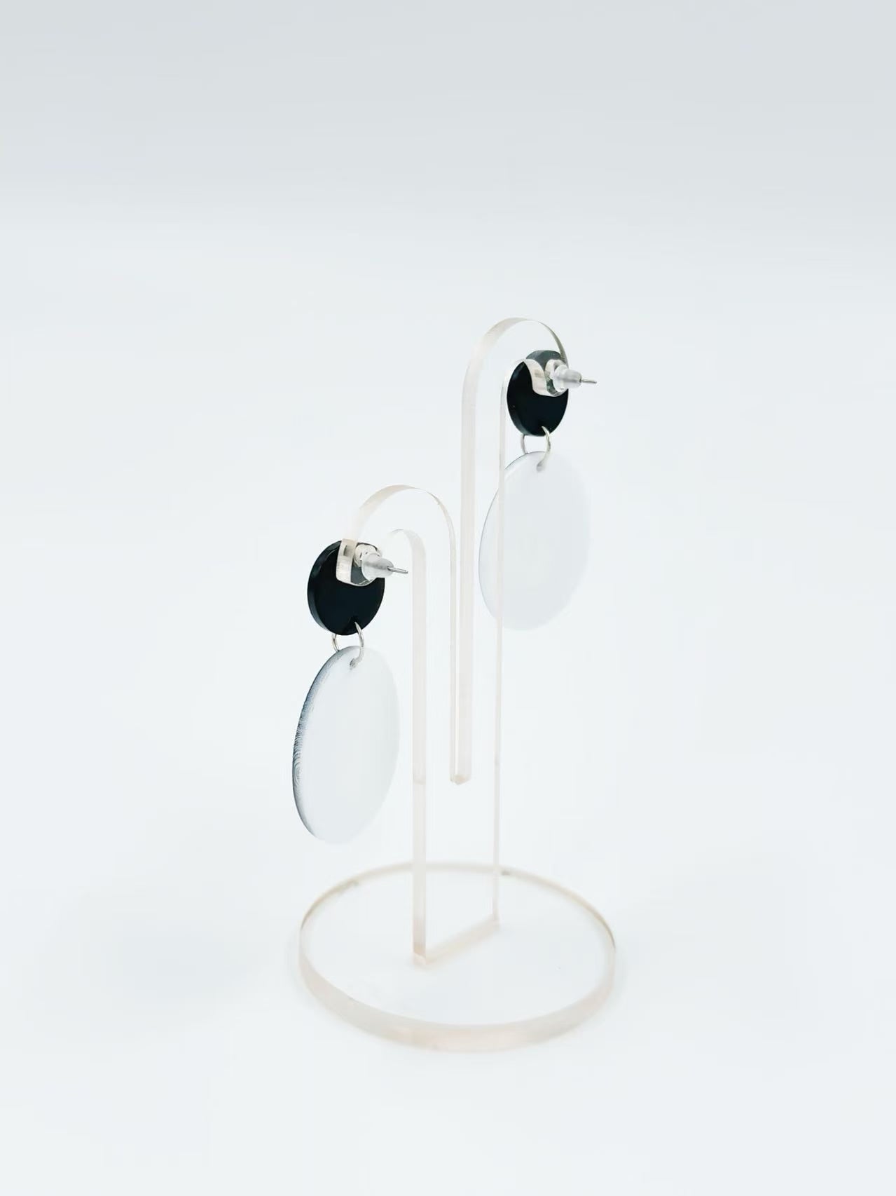 Lily of the Valley Oval Stud Earrings