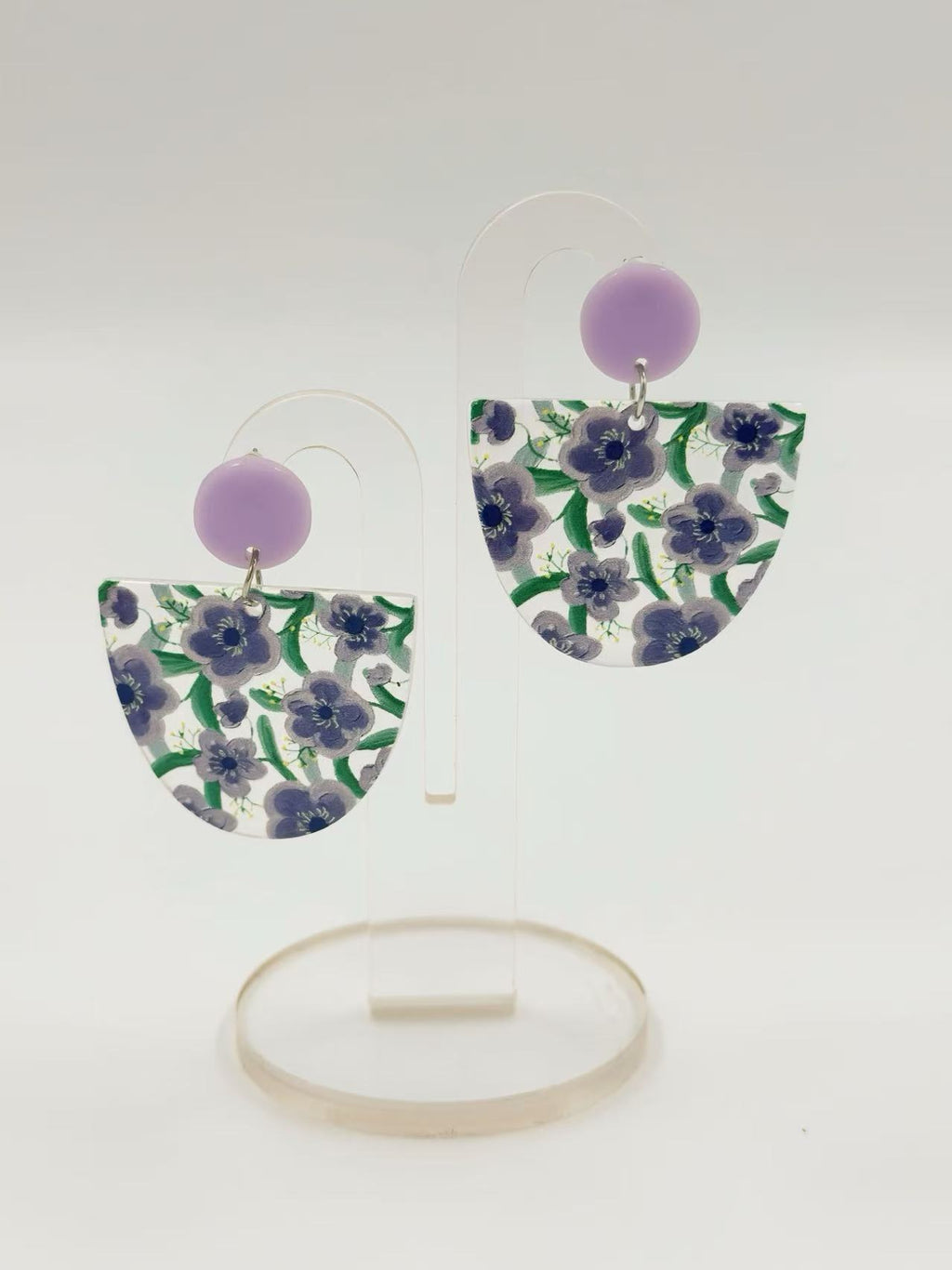 Violet Meadow Stud Earrings