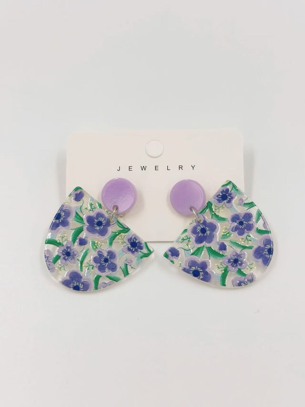 Violet Meadow Stud Earrings