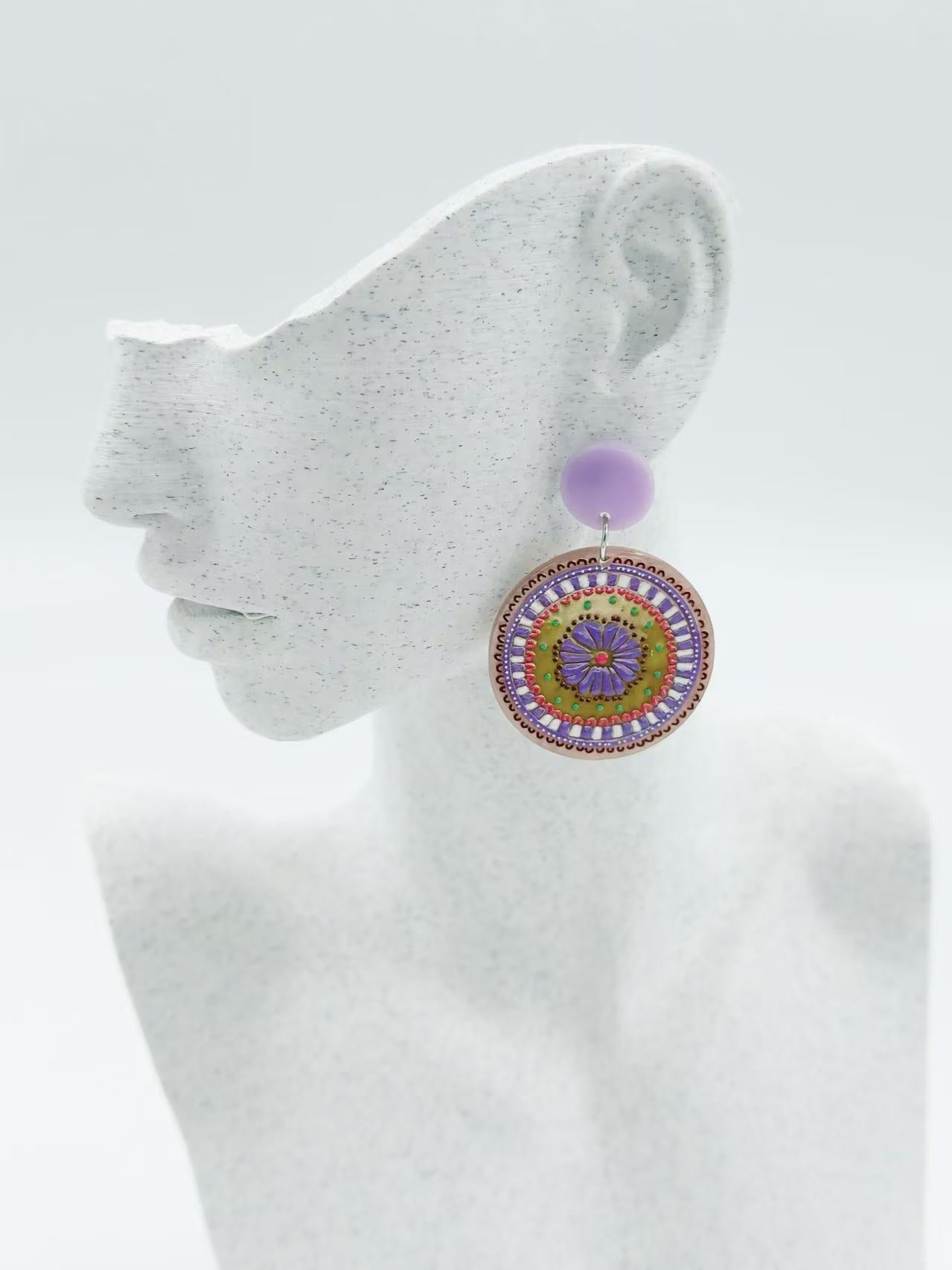 Boho Mandala Bloom Earrings
