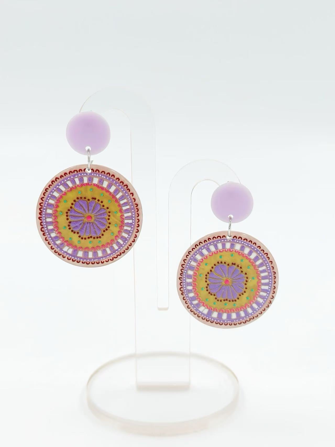 Boho Mandala Bloom Earrings