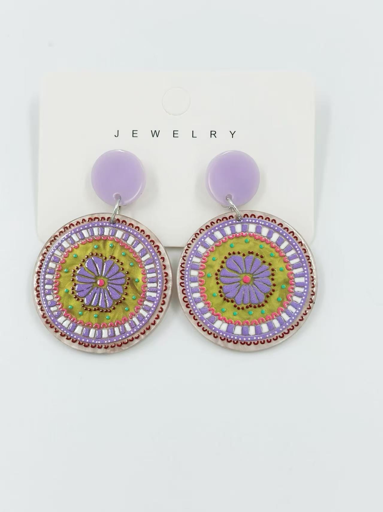 Boho Mandala Bloom Earrings