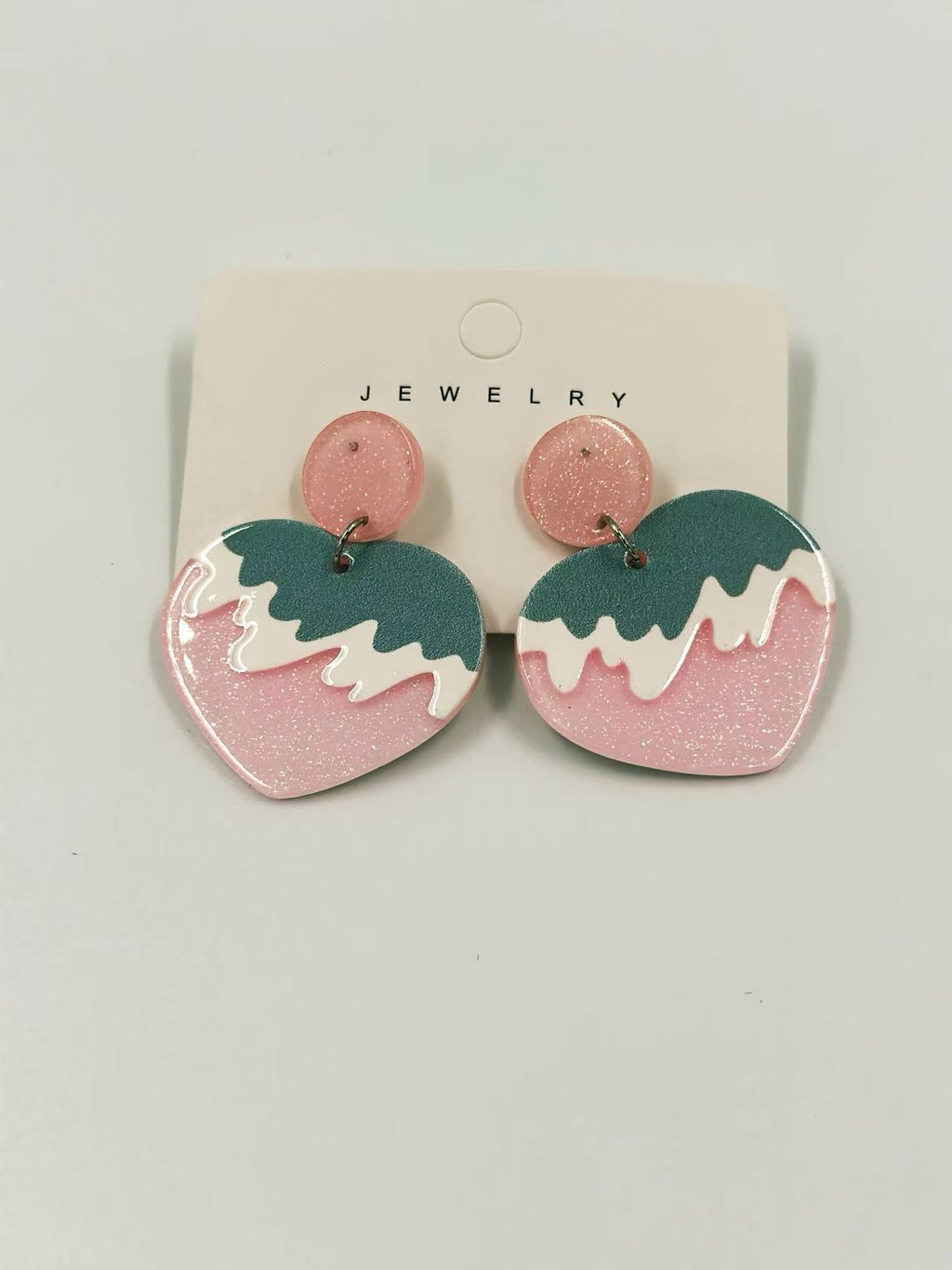 Sweet Frosting Heart Earrings