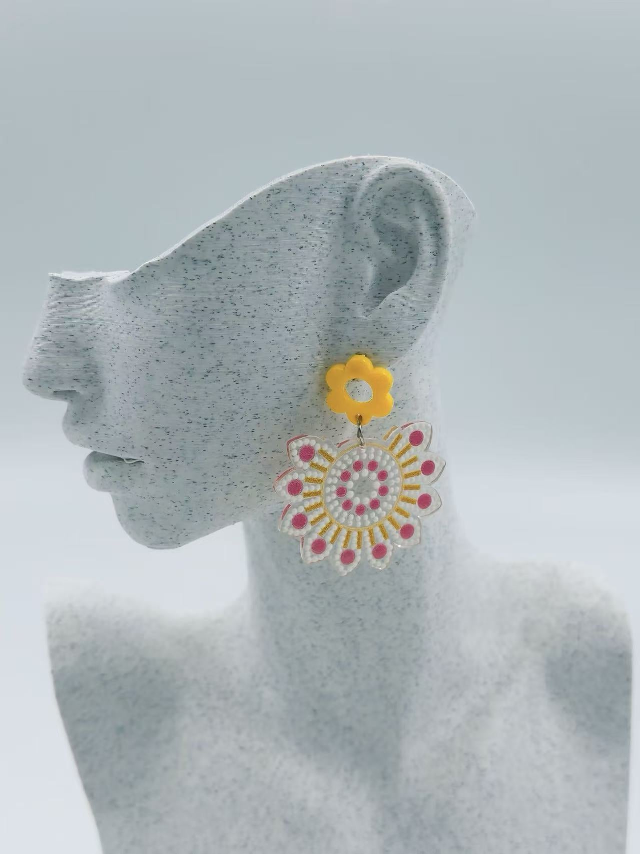 Sunny Bloom Mandala Earrings