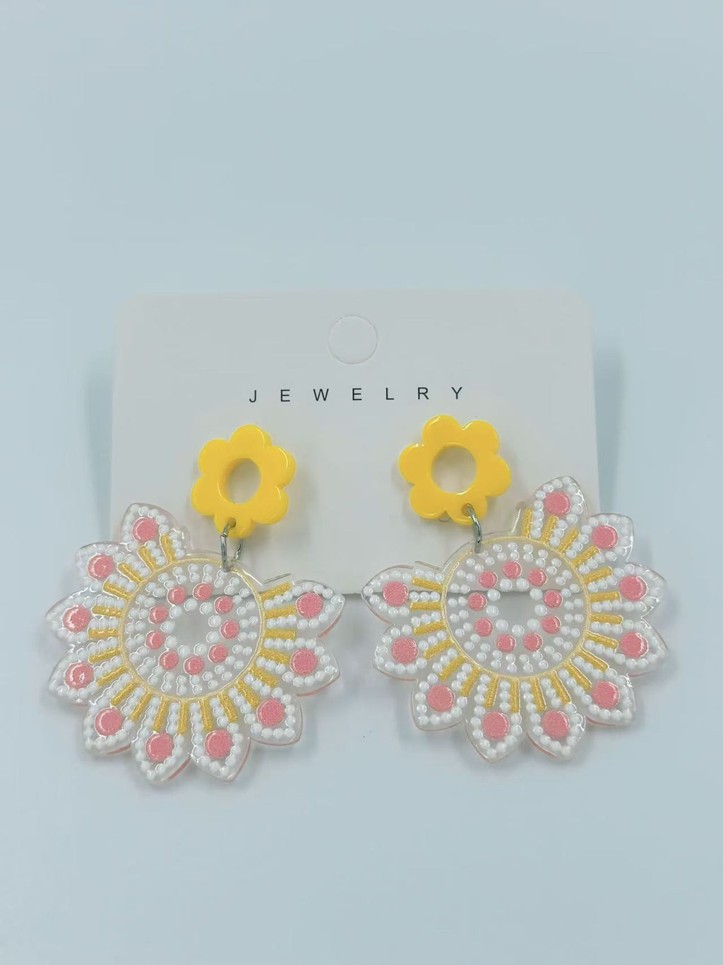 Sunny Bloom Mandala Earrings
