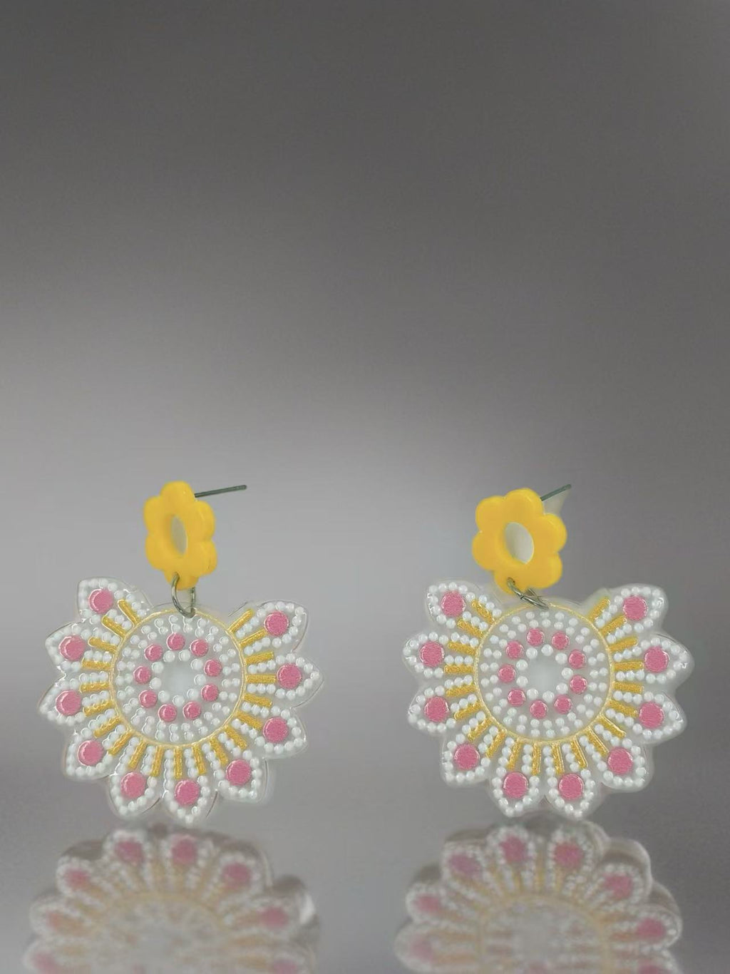 Sunny Bloom Mandala Earrings