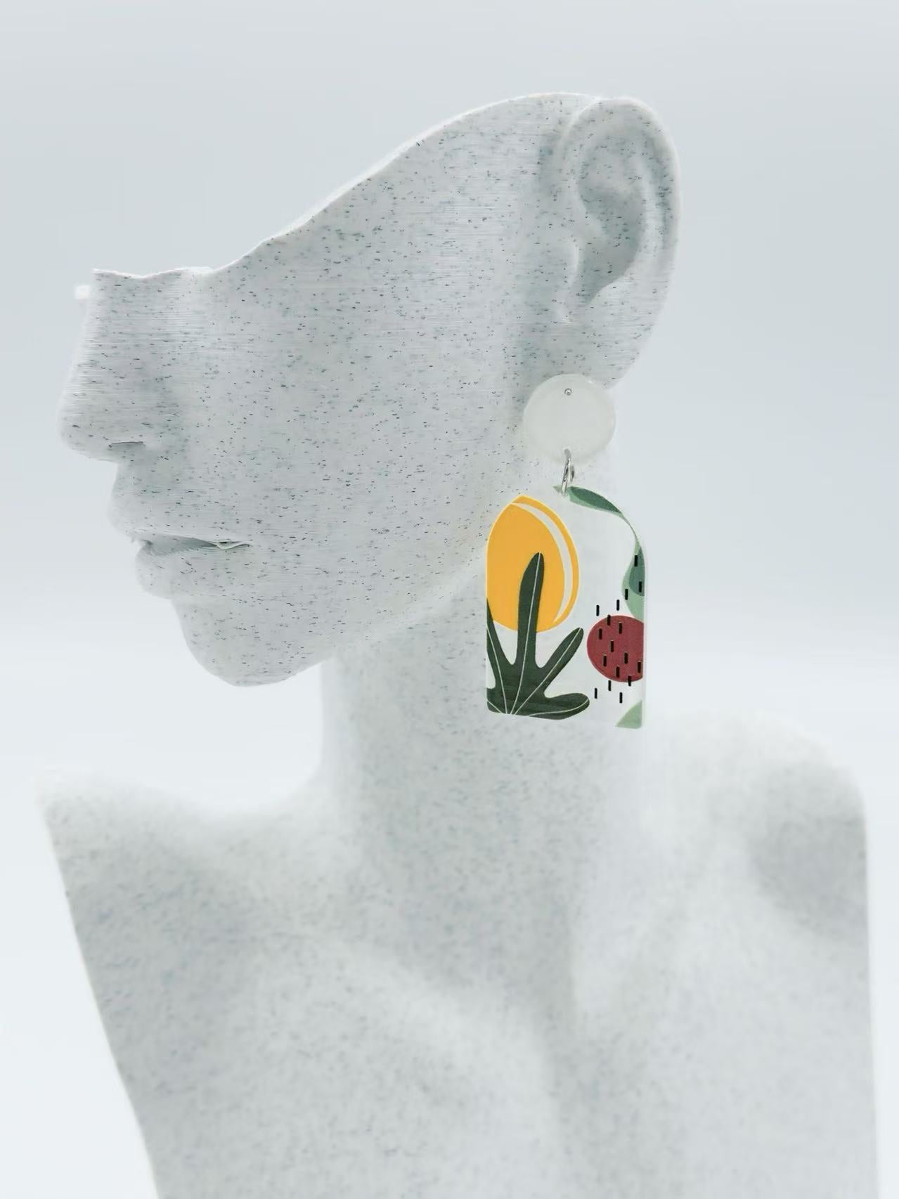 Sun & Figs Abstract Stud Earrings