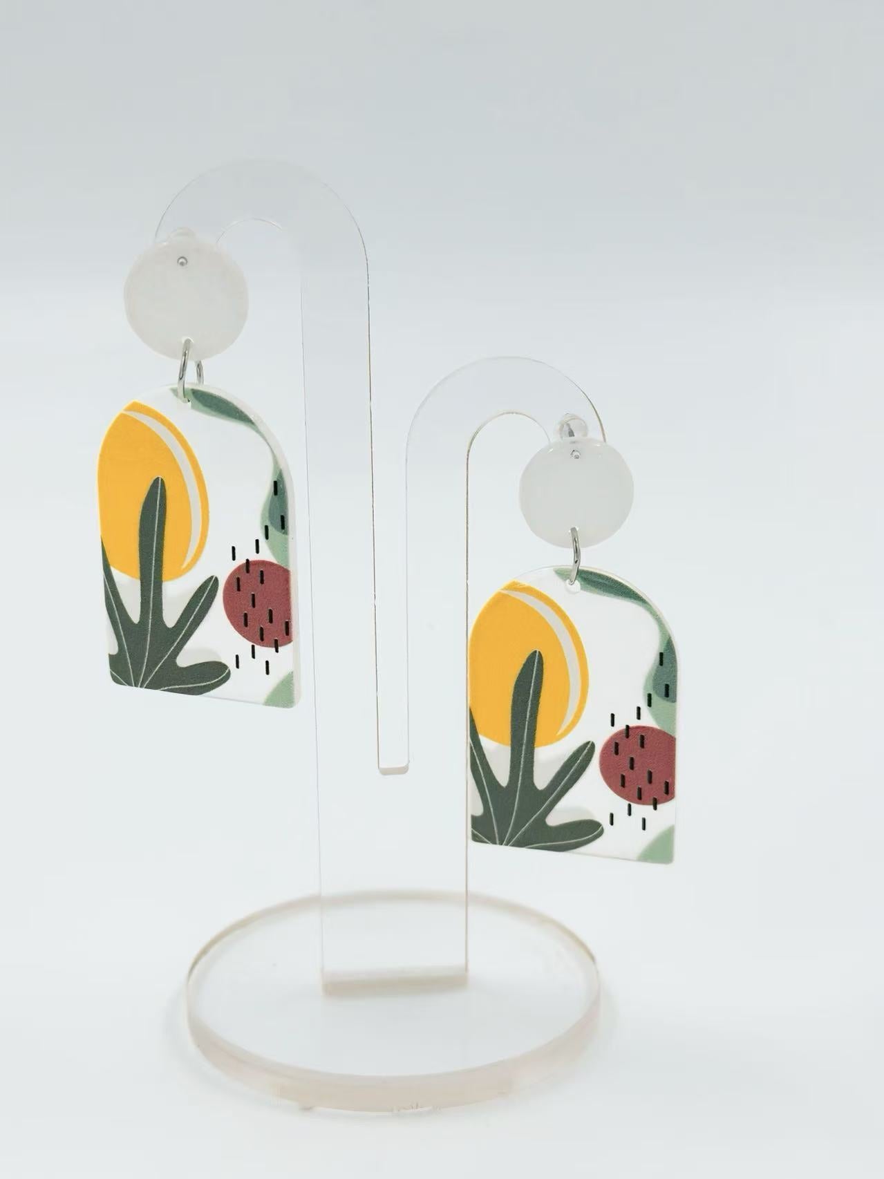 Sun & Figs Abstract Stud Earrings