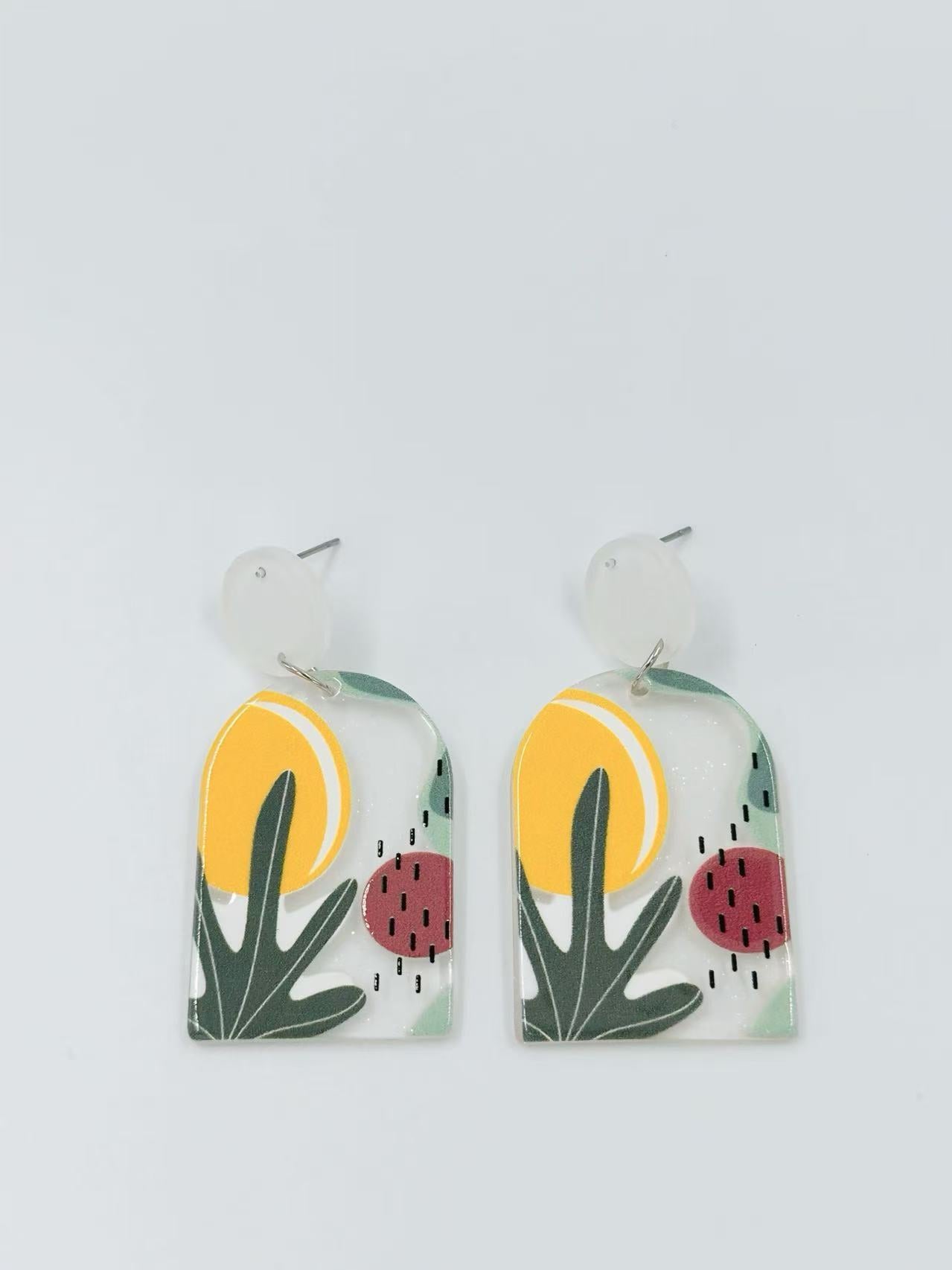 Sun & Figs Abstract Stud Earrings