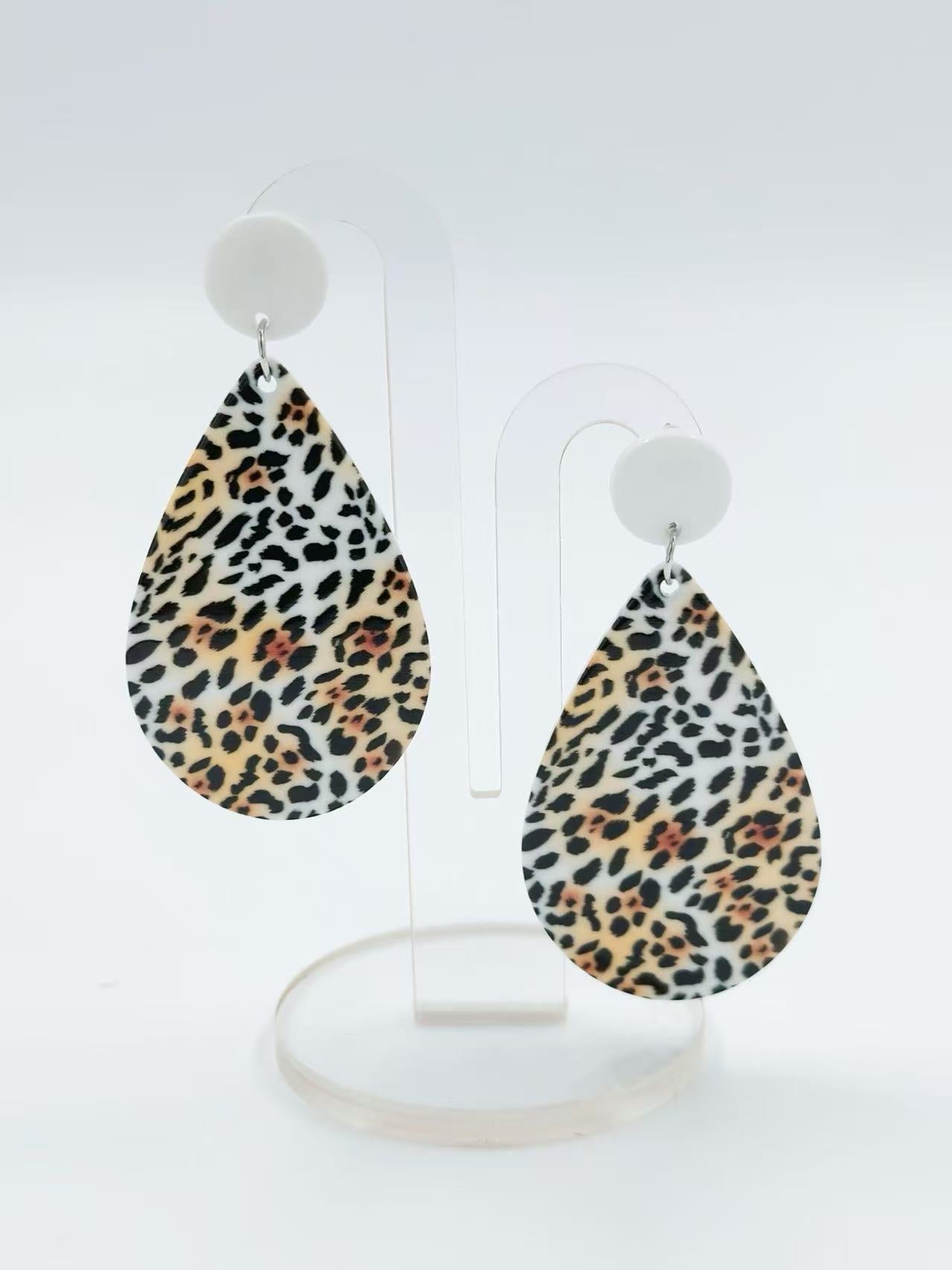 Wild Spirit Leopard Print Stud Earrings