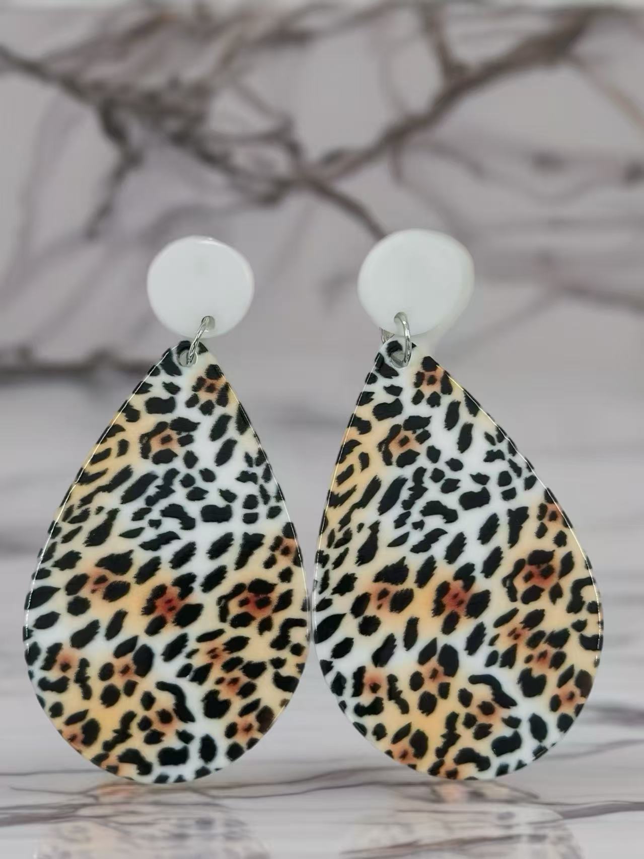 Wild Spirit Leopard Print Stud Earrings