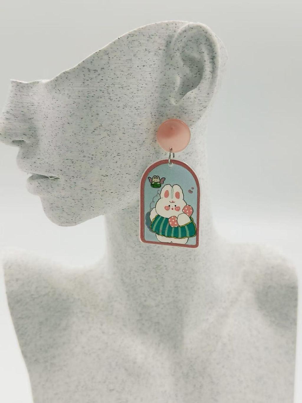 Whimsical Bunny Charm Earrings