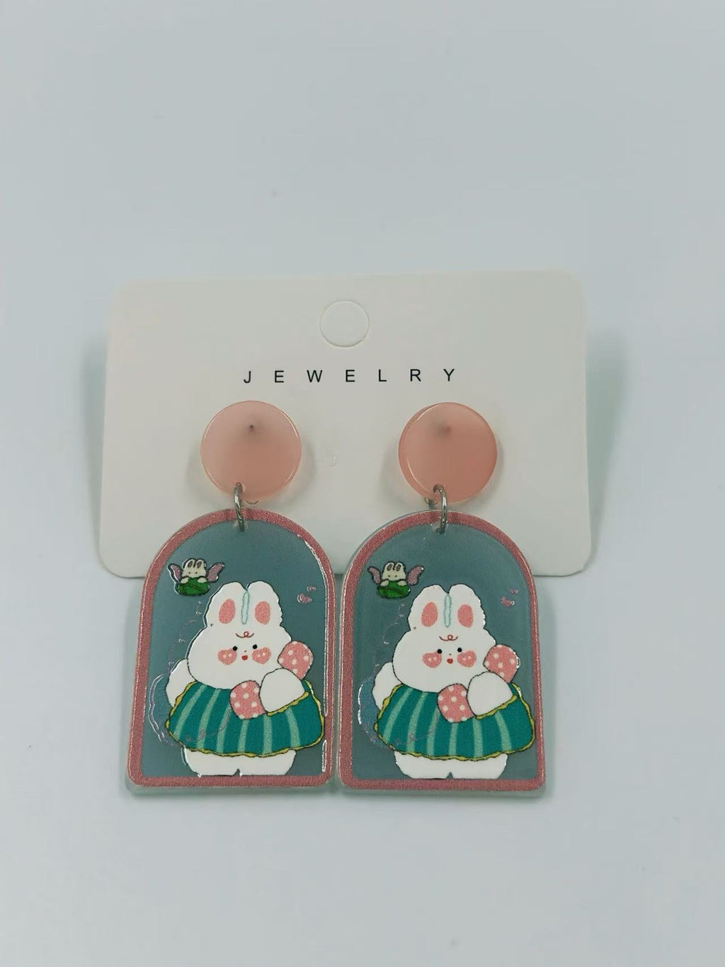 Whimsical Bunny Charm Earrings