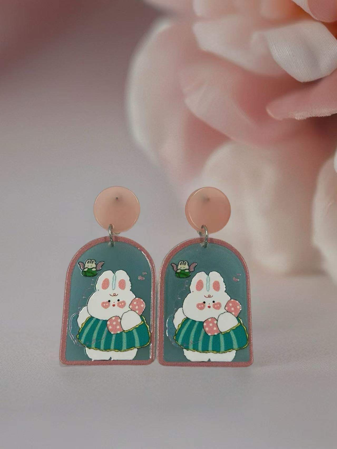 Whimsical Bunny Charm Earrings