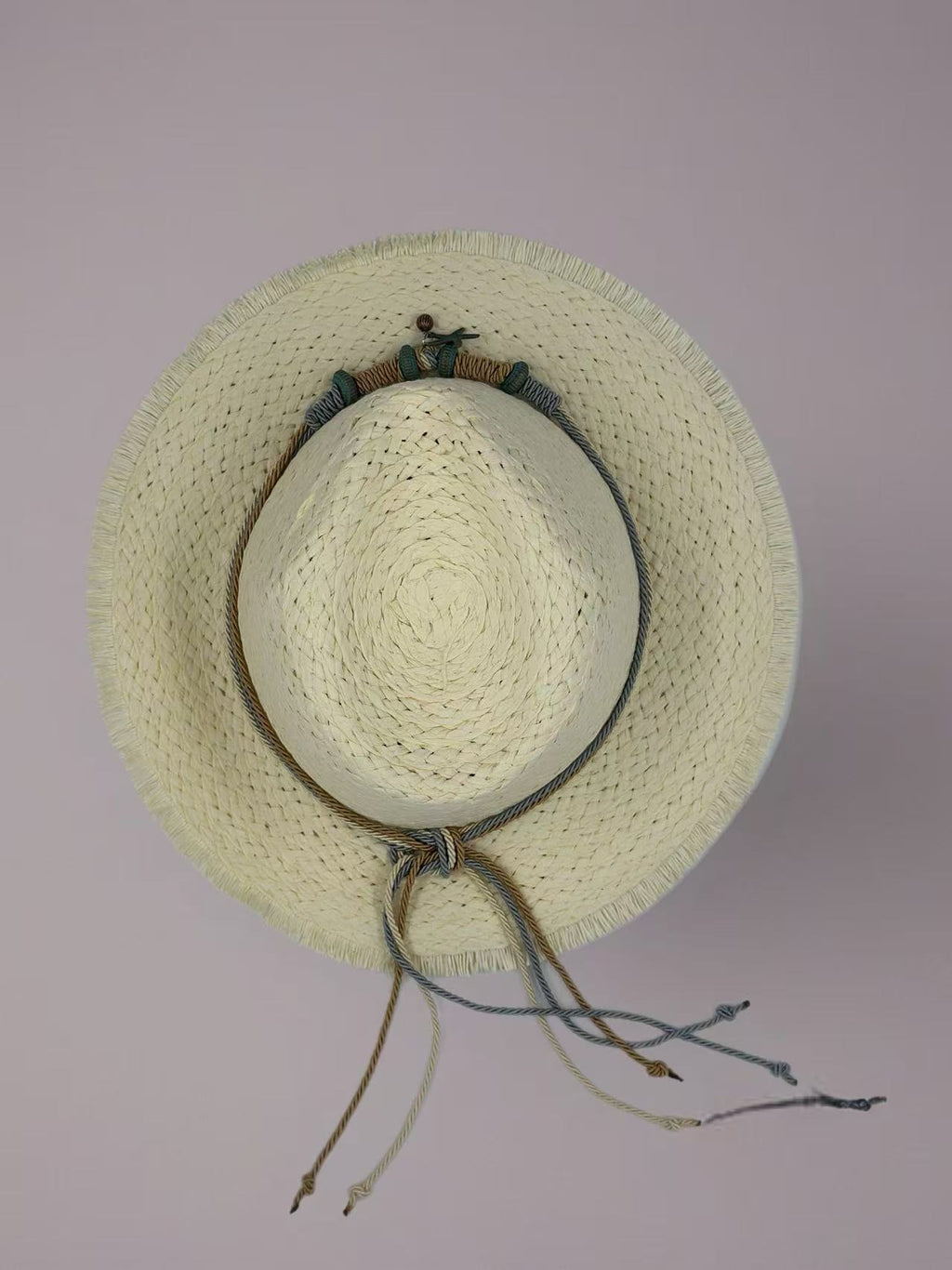 Beach Straw Hat with Nautical Charm