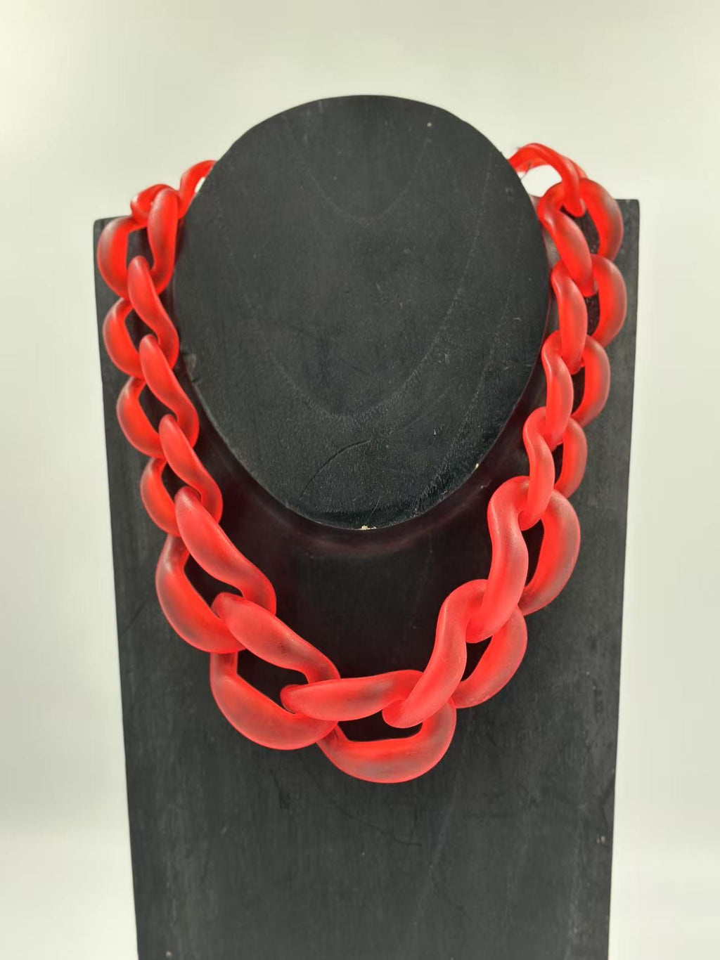 Bold Matte Chunky Chain Necklaces – Multicolor Collection