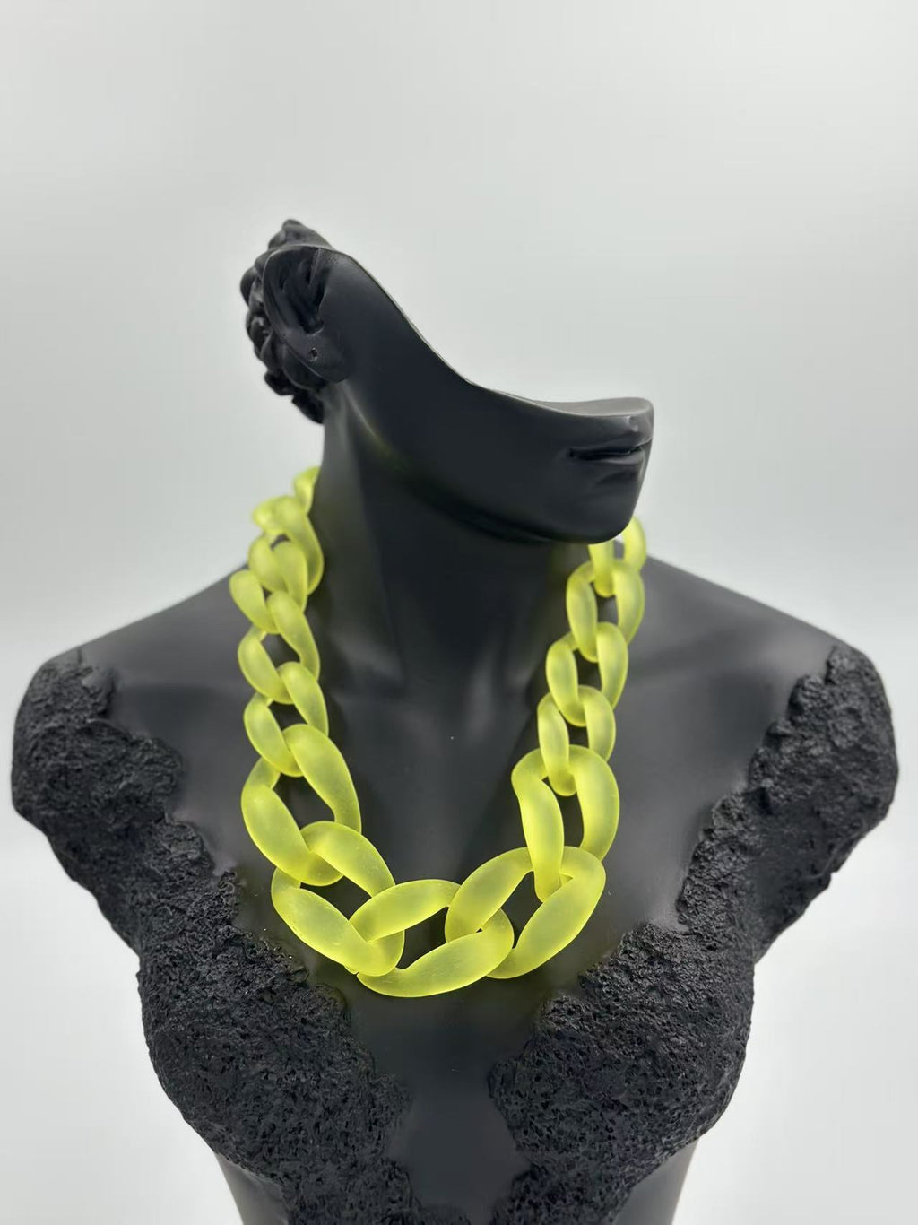 Bold Matte Chunky Chain Necklaces – Multicolor Collection