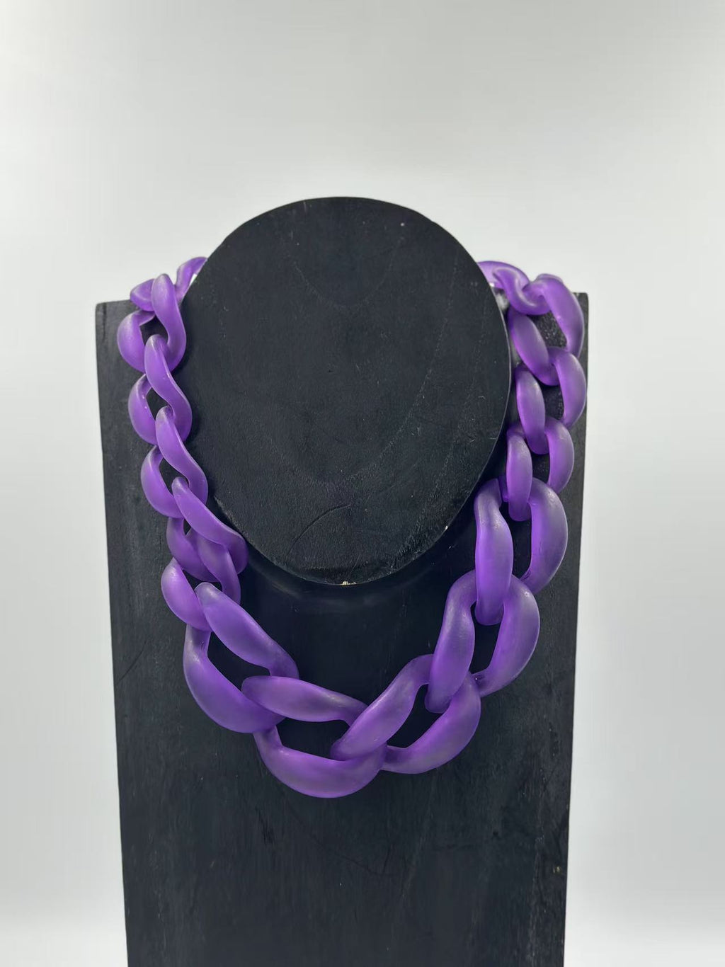Bold Matte Chunky Chain Necklaces – Multicolor Collection