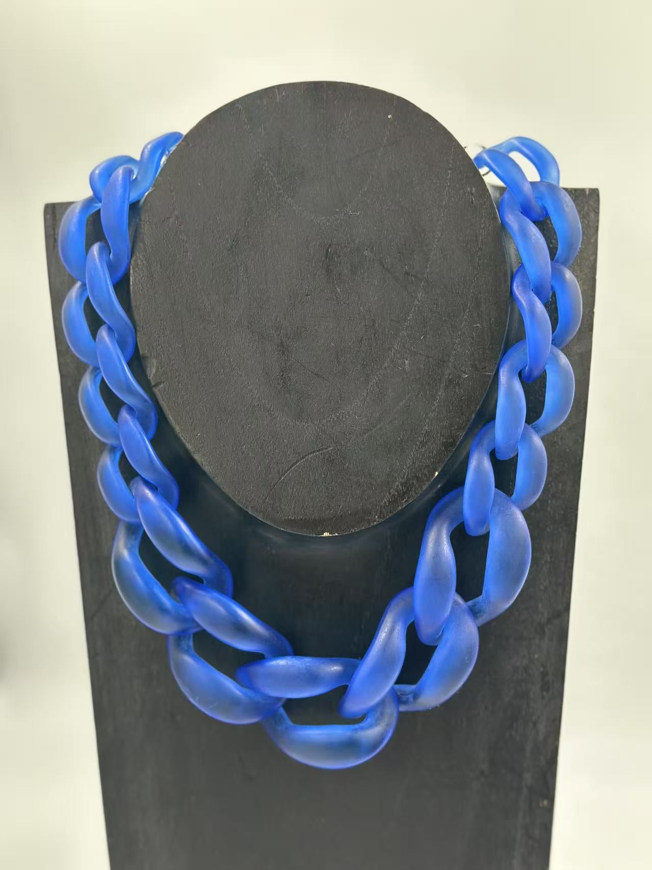 Bold Matte Chunky Chain Necklaces – Multicolor Collection