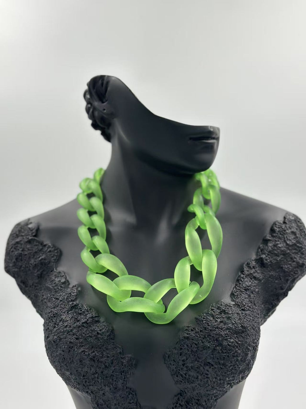 Bold Matte Chunky Chain Necklaces – Multicolor Collection
