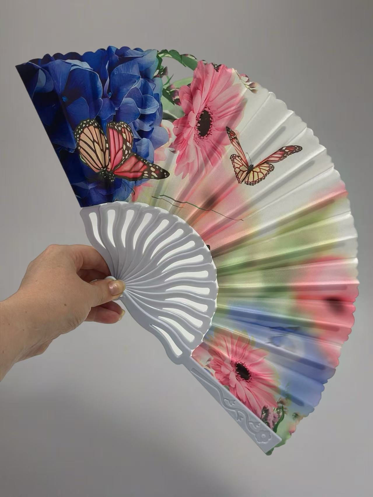 Scenic Nature and Floral Hand Fans