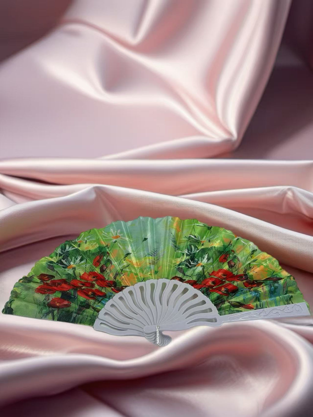 Scenic Nature and Floral Hand Fans
