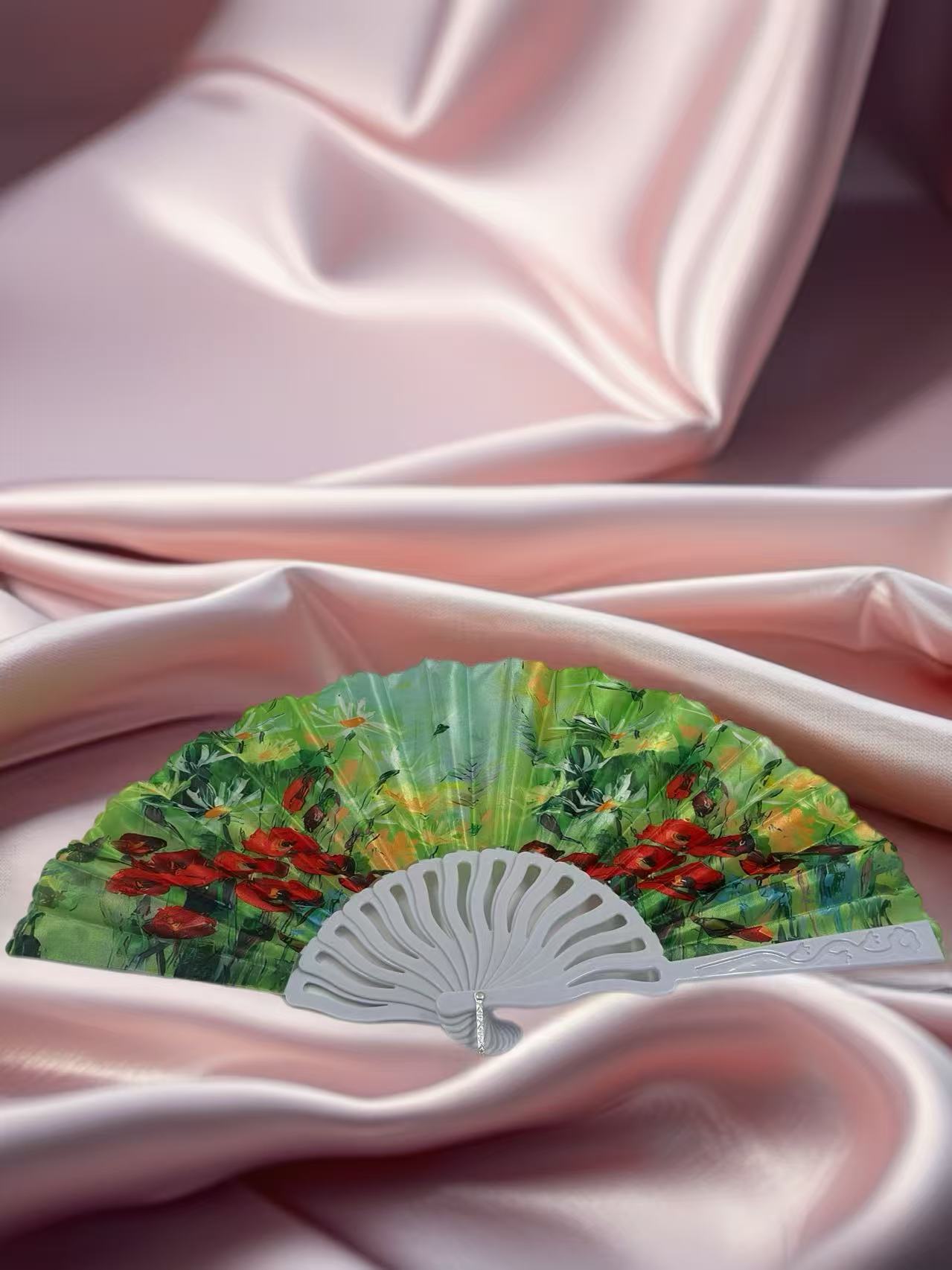 Scenic Nature and Floral Hand Fans