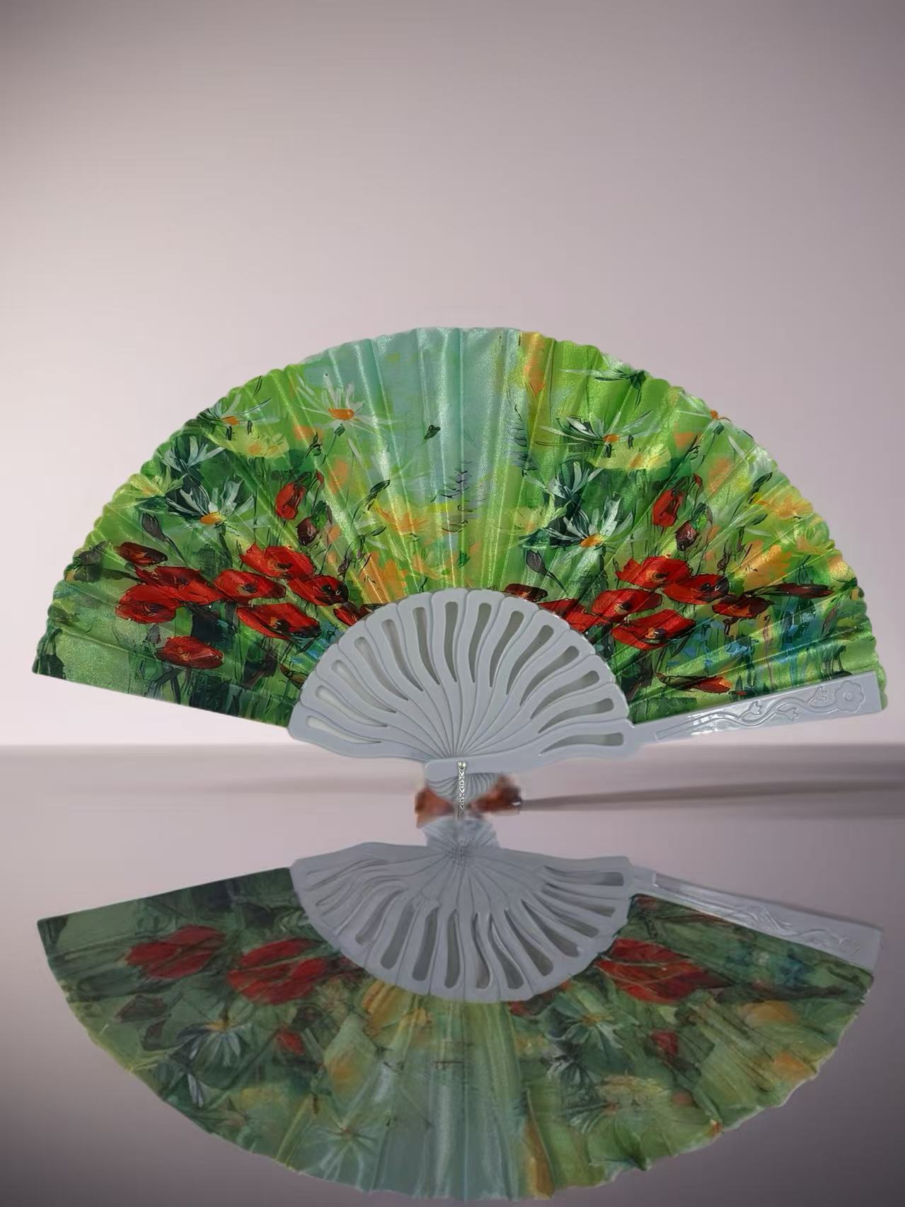 Scenic Nature and Floral Hand Fans
