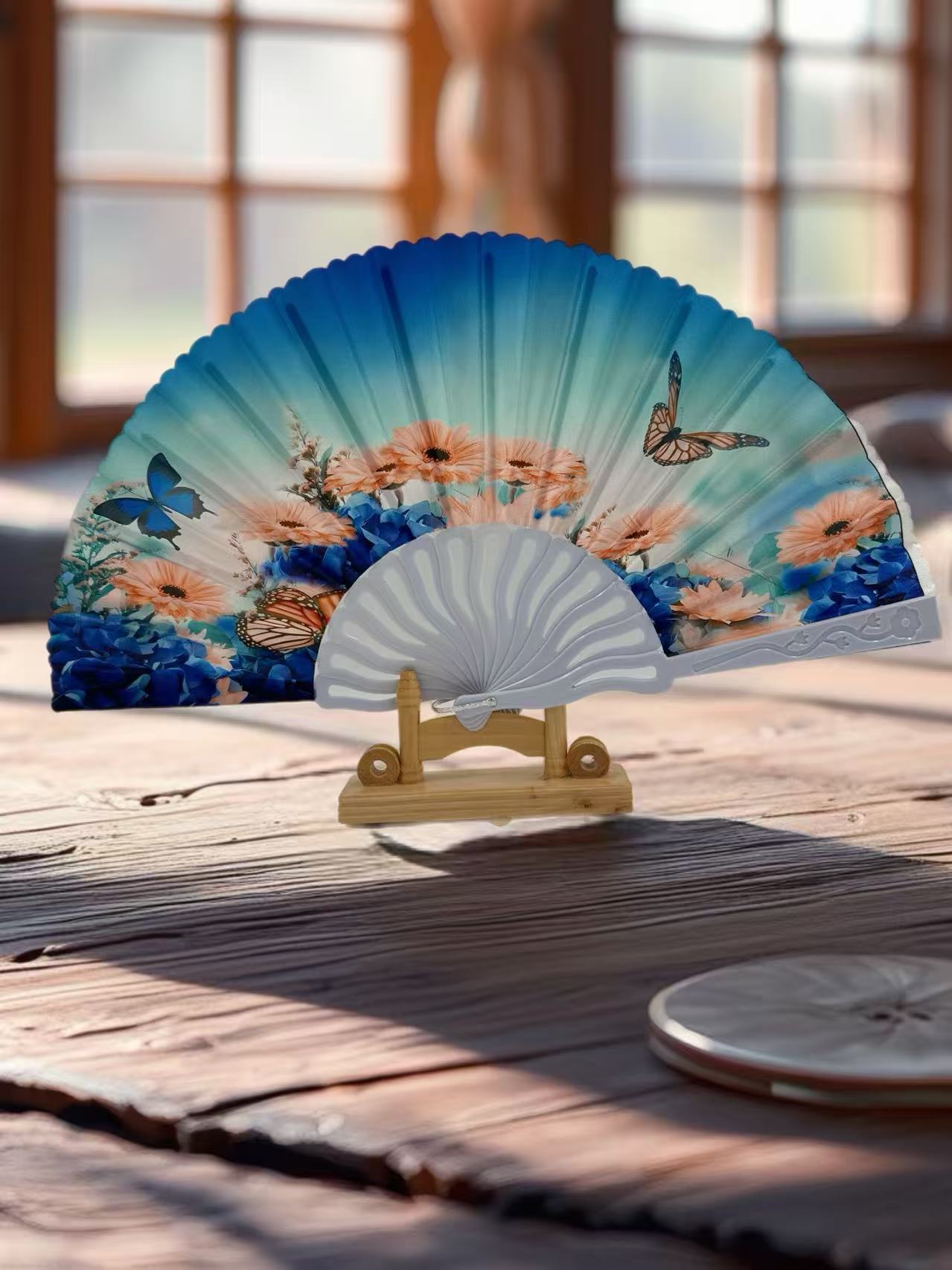 Scenic Nature and Floral Hand Fans