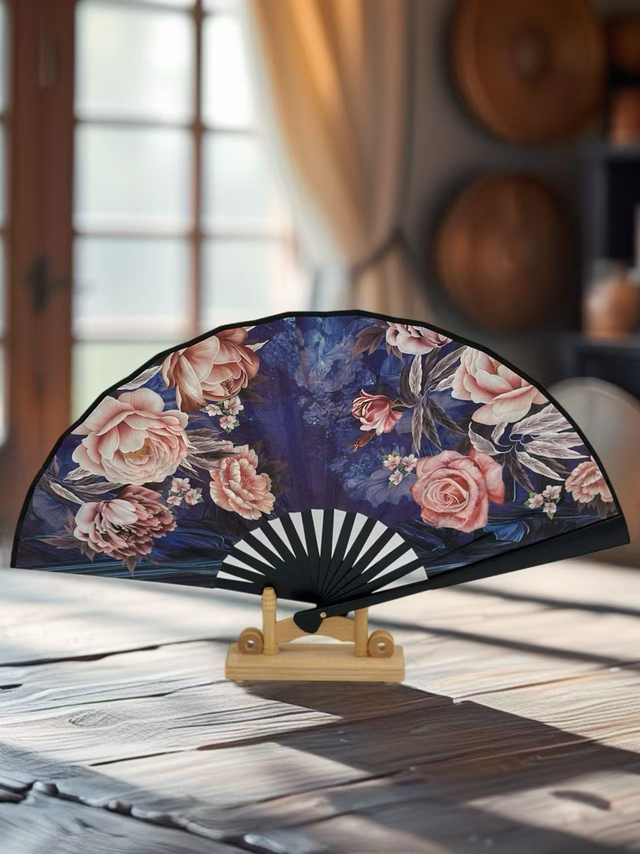 Elegant Floral Hand Fans – Vintage-Style Foldable Fans