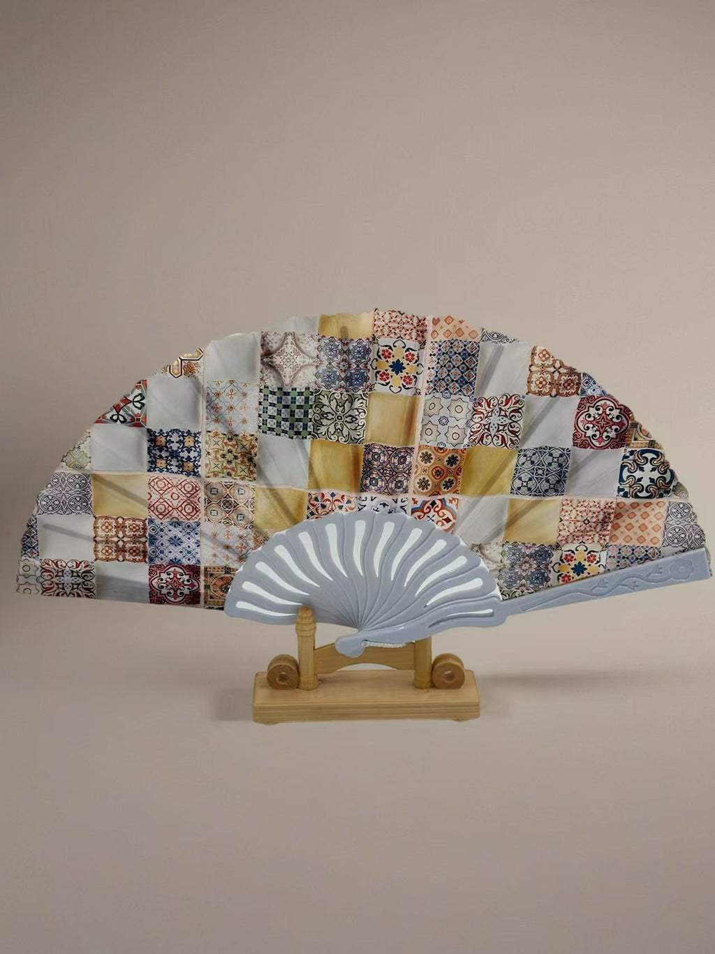 Mediterranean Mosaic Folding Fan Collection