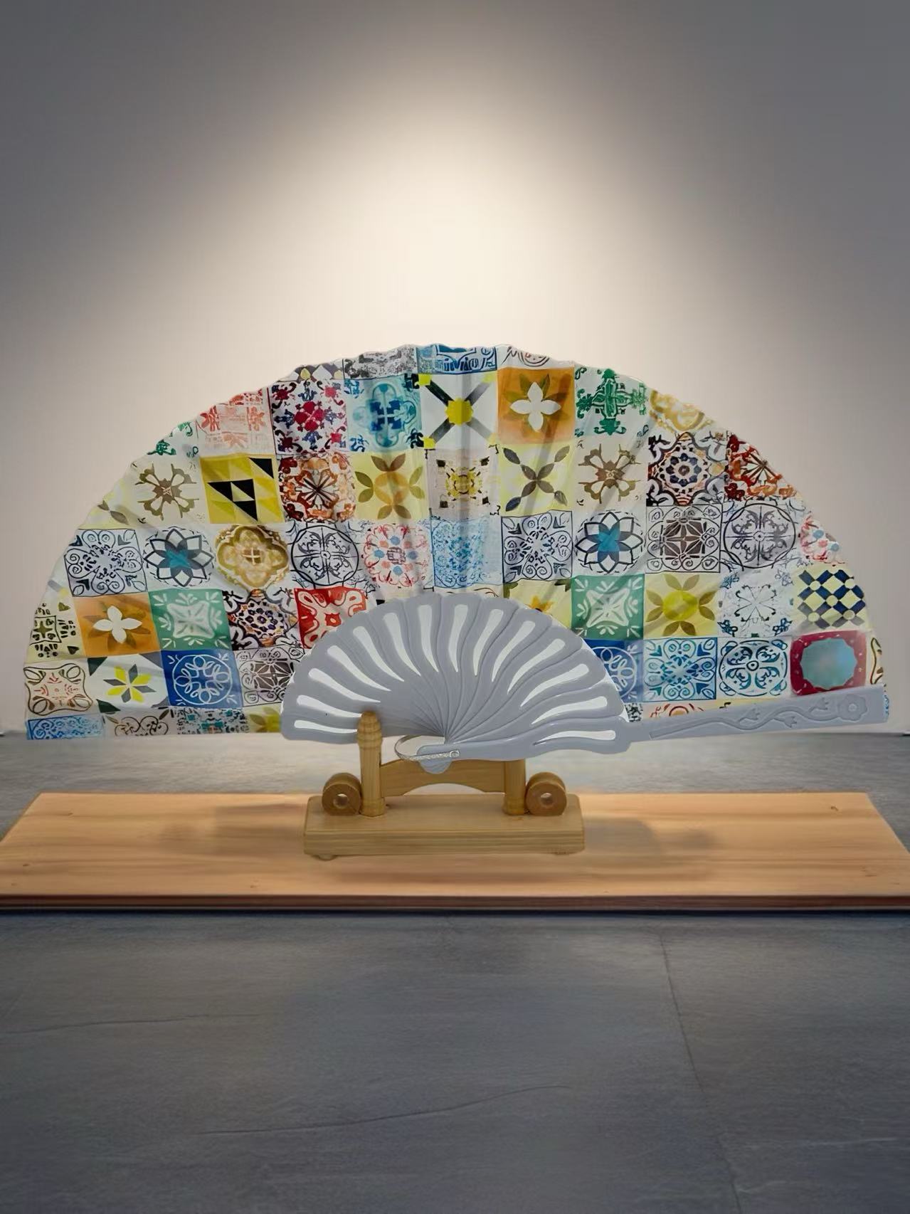 Mediterranean Mosaic Folding Fan Collection