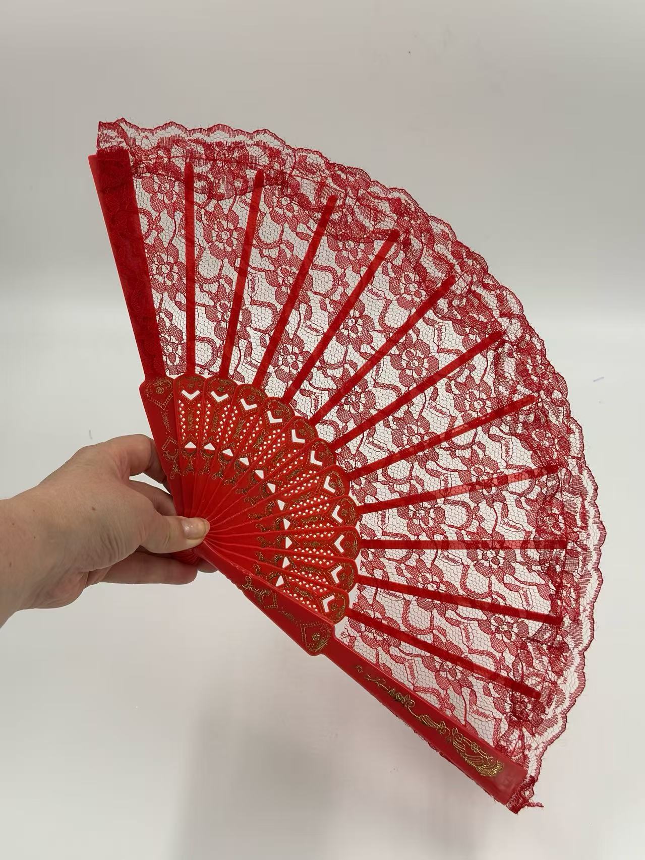 Elegant Lace Folding Fan Collection