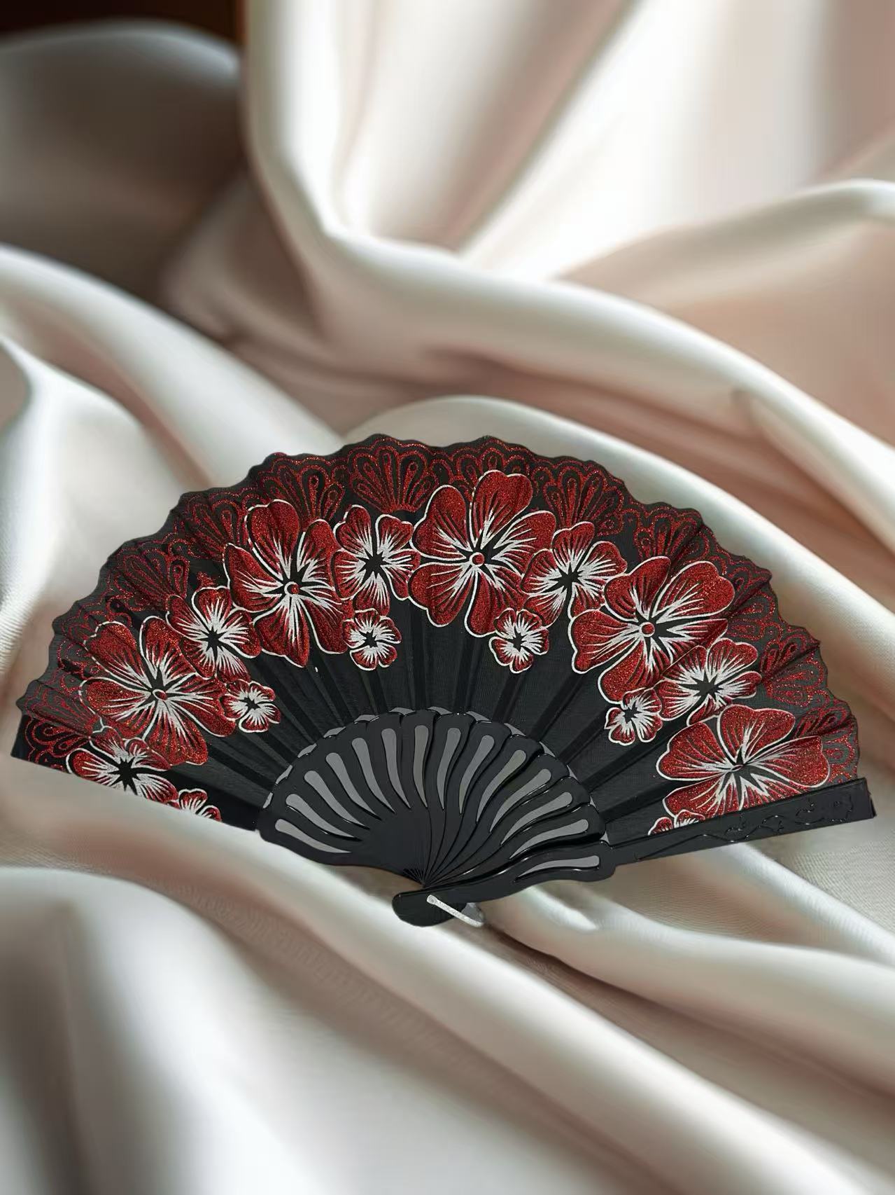 Elegant Hand Fans with Floral Designs