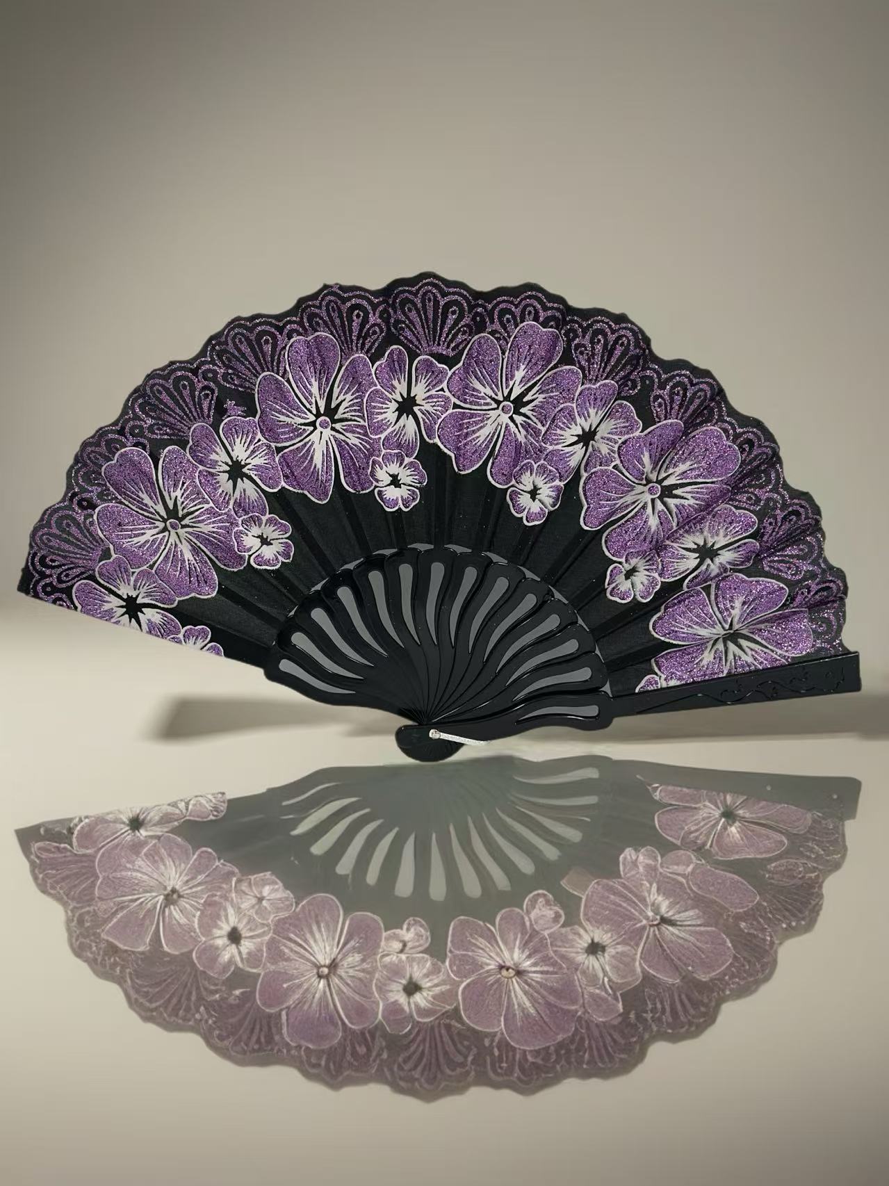Elegant Hand Fans with Floral Designs