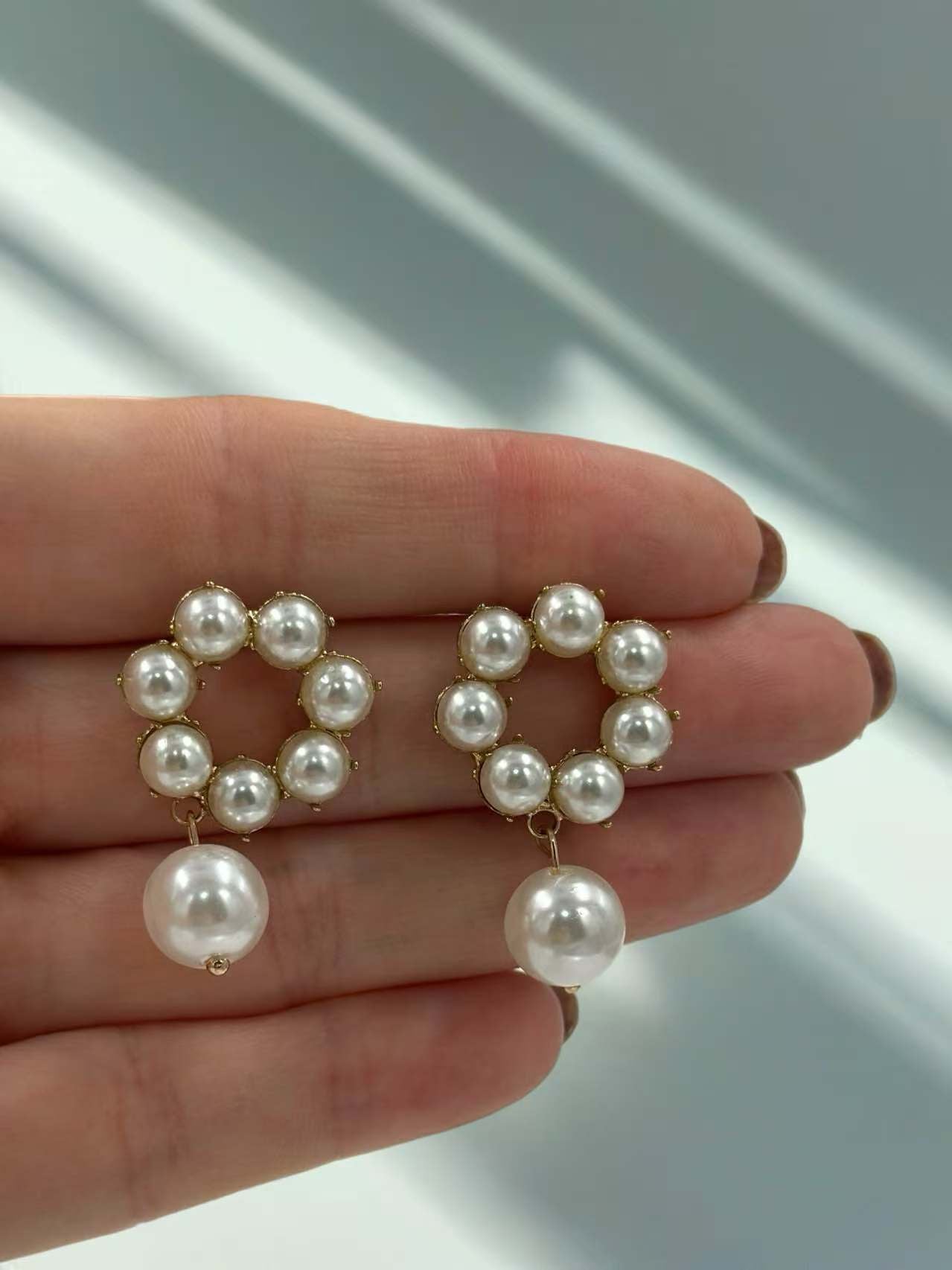 Elegant Circle Drop Earrings