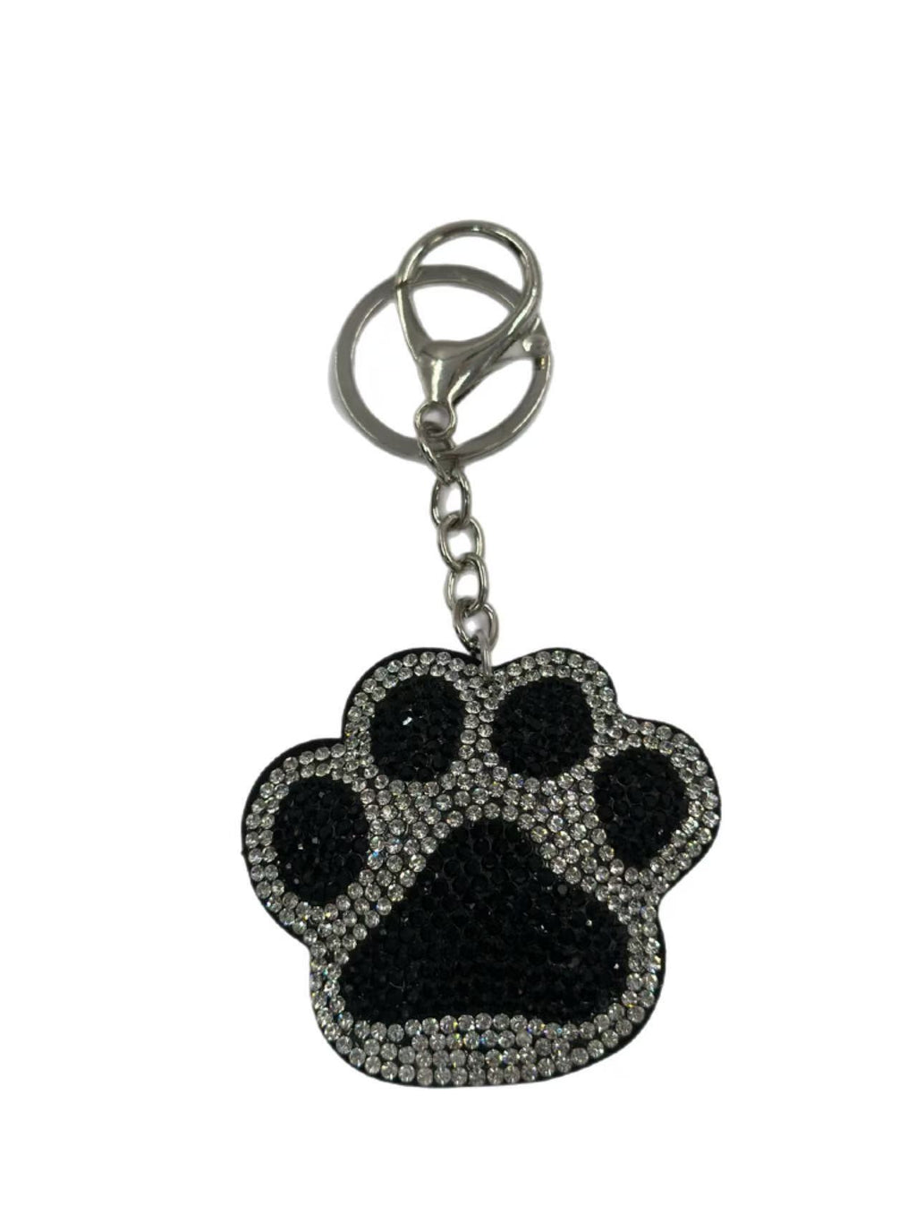 🐾 Crystal Paw Keychain – Sparkling Rhinestone Pet Lover Bag Charm & Key Ring