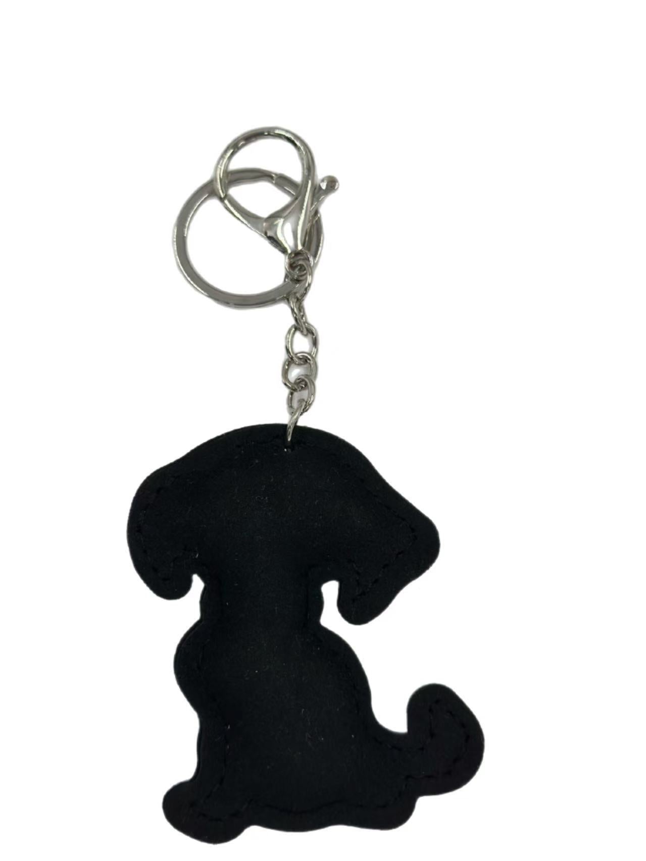 Crystal Dog Keychain – Sparkling Rhinestone Puppy Bag Charm & Key Ring