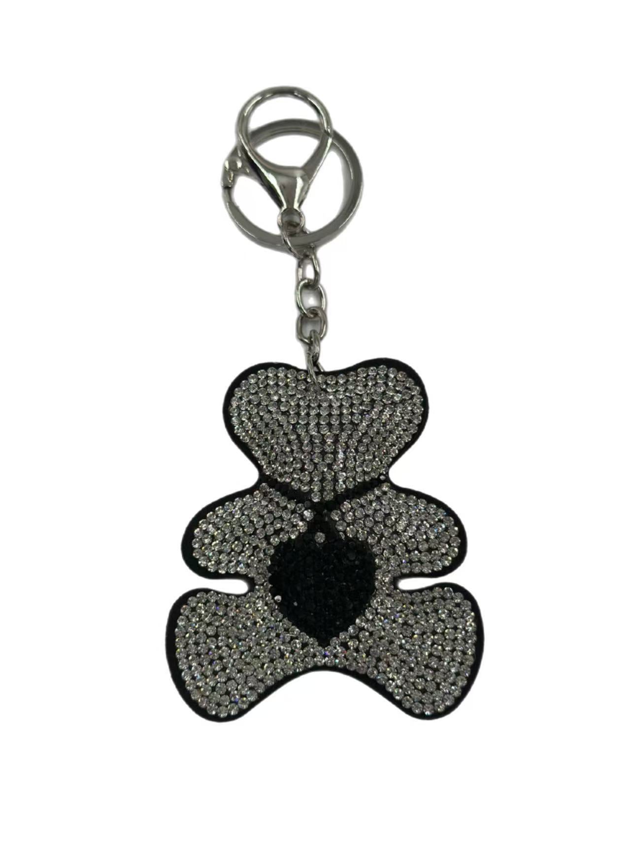 Crystal Bear Keychain – Sparkling Rhinestone Teddy Bag Charm & Key Ring