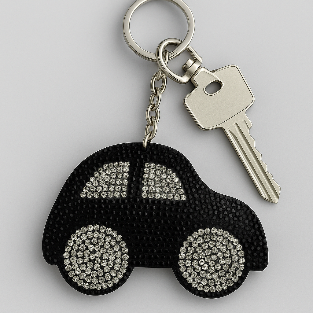 Crystal Car Keychain – Sparkling Rhinestone Auto Charm