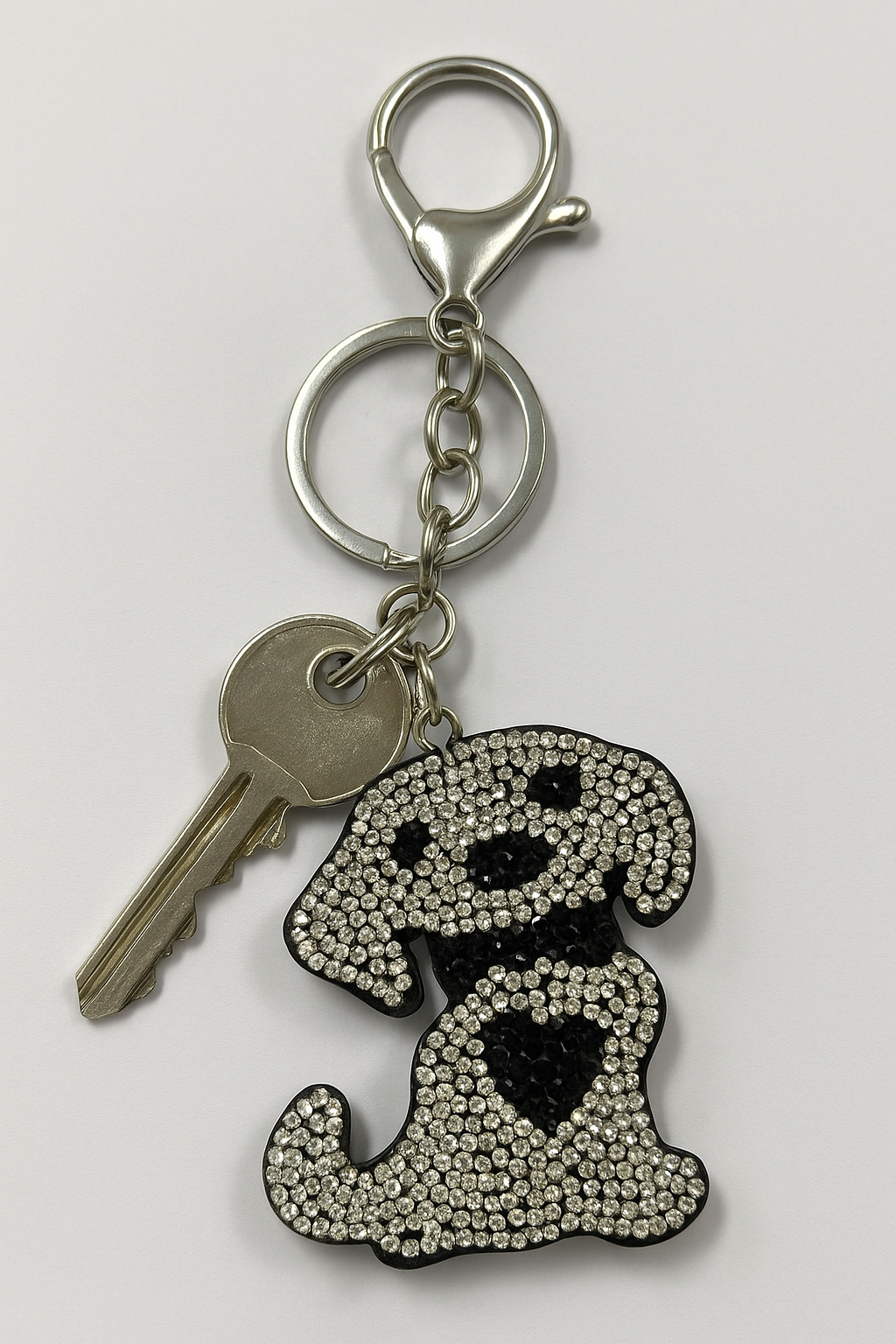 Crystal Dog Keychain – Sparkling Rhinestone Puppy Bag Charm & Key Ring