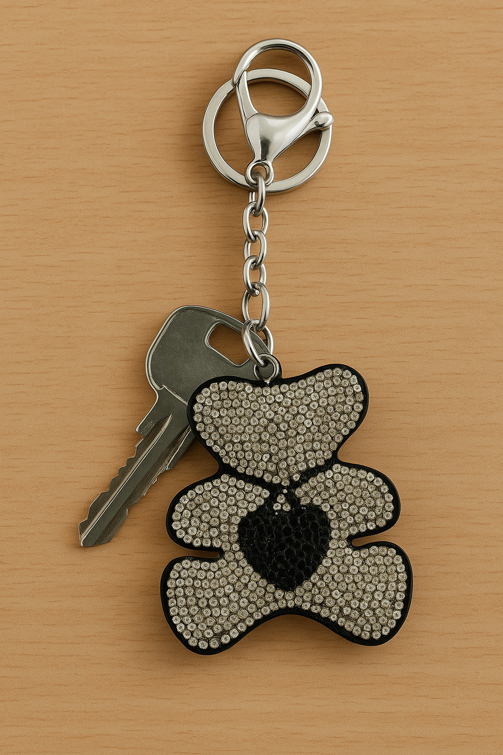 Crystal Bear Keychain – Sparkling Rhinestone Teddy Bag Charm & Key Ring