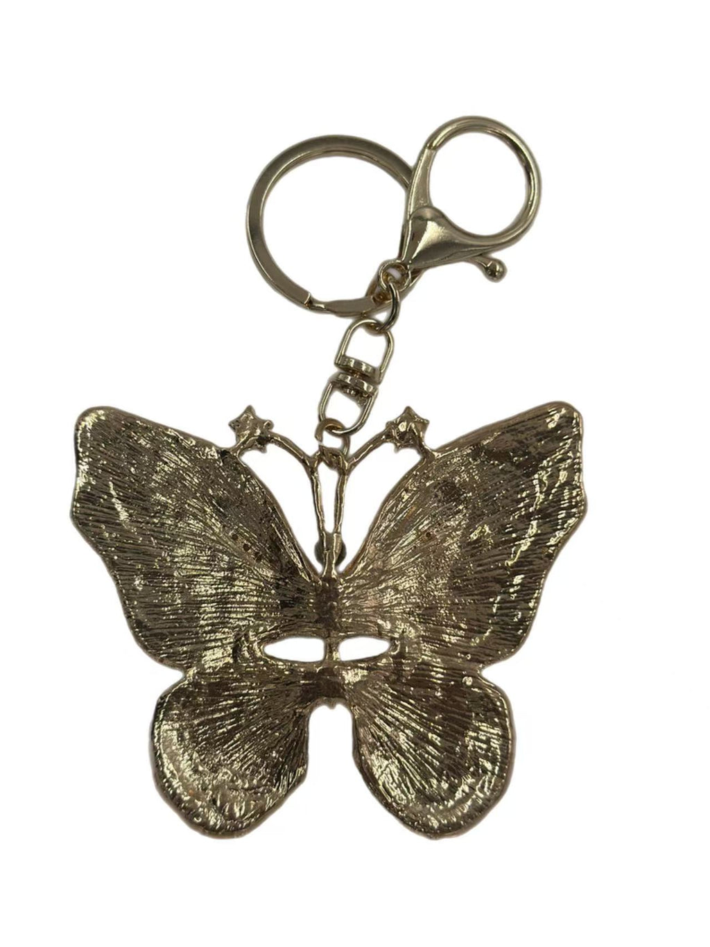 Multicolor Crystal Butterfly Keychain – Sparkling Enamel Bag Charm